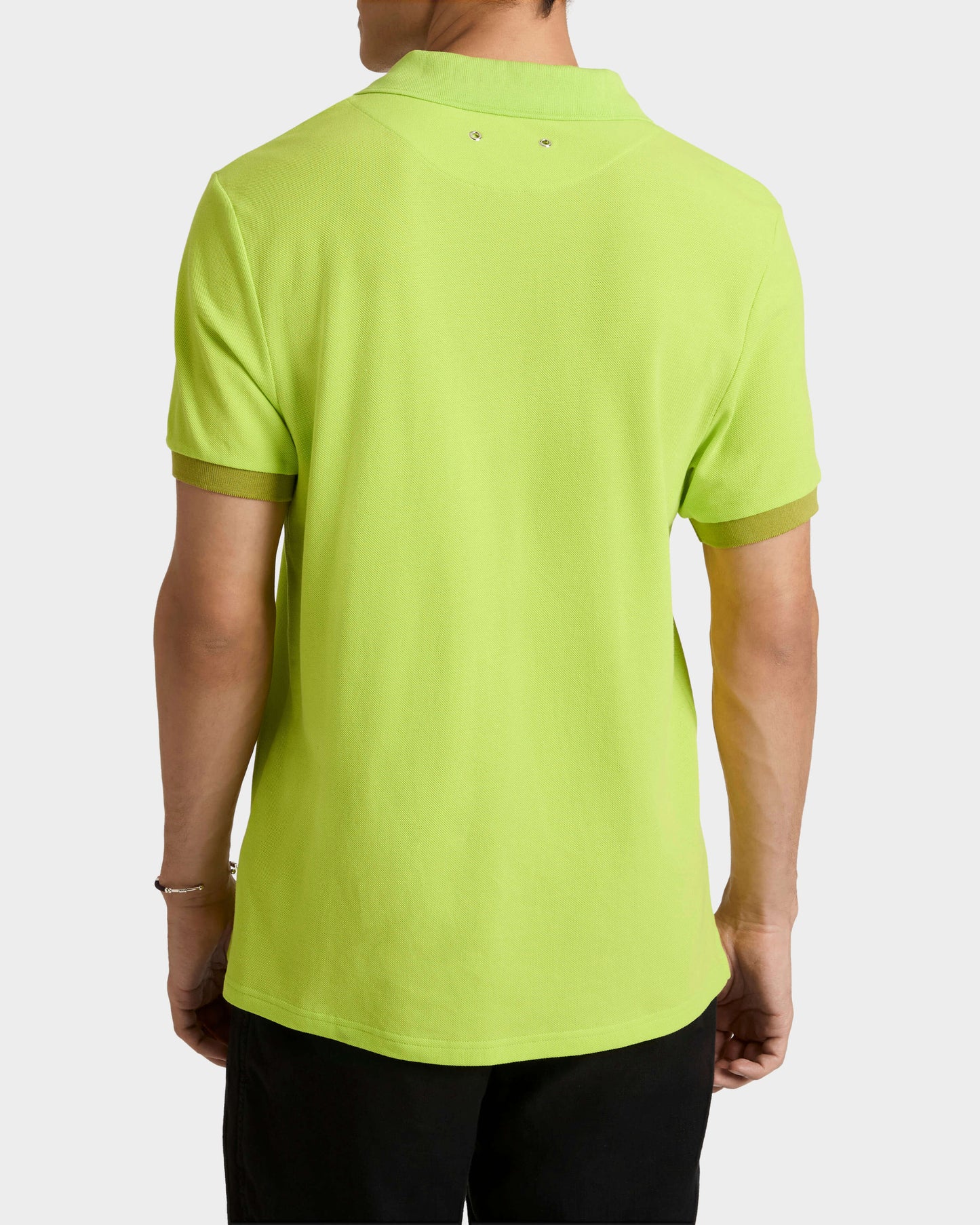 Vilebrequin Men Cotton Pique Polo Shirt Solid - Green Acide