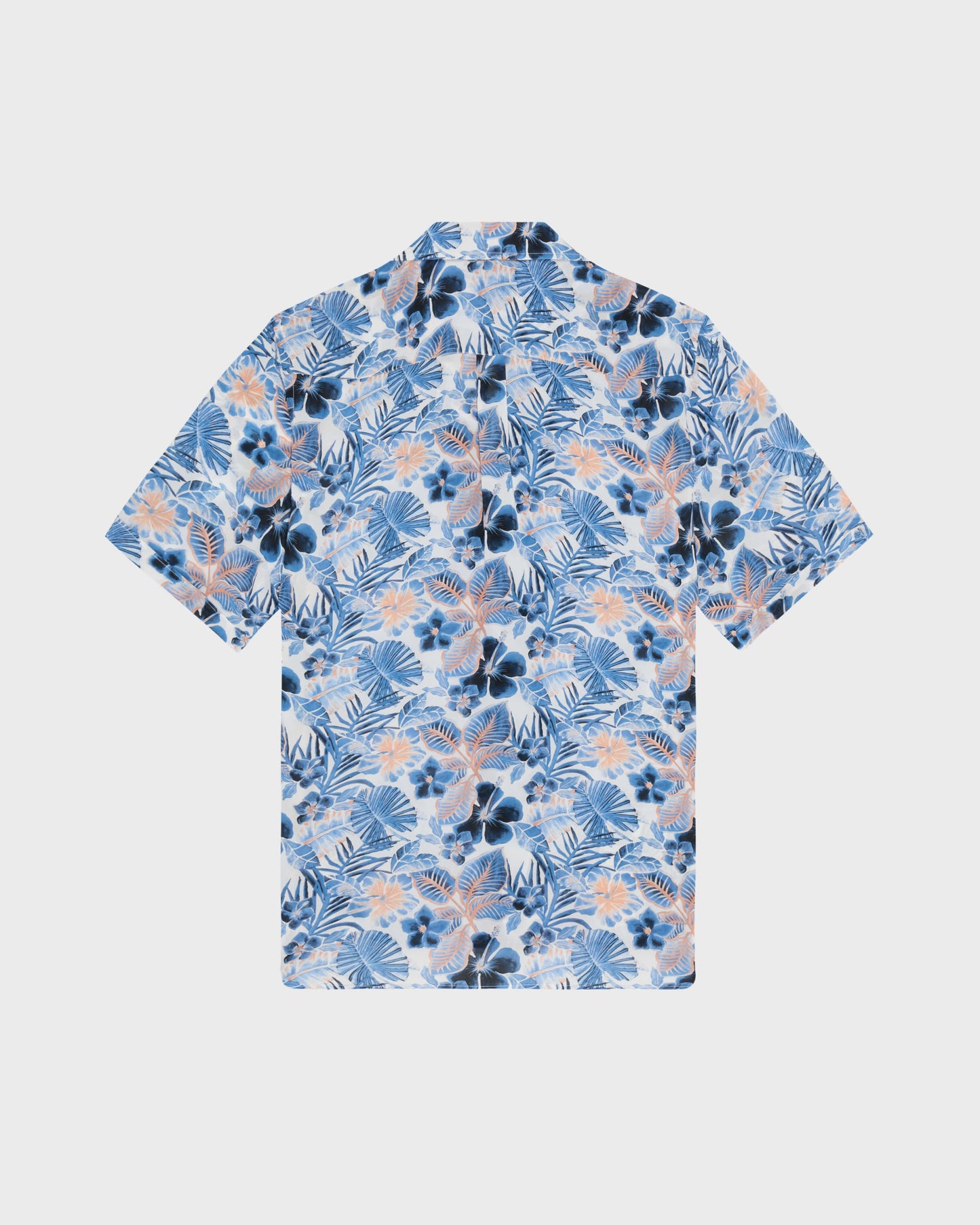 Vilebrequin Men Viscose Bowling Shirt Island Flowers - White