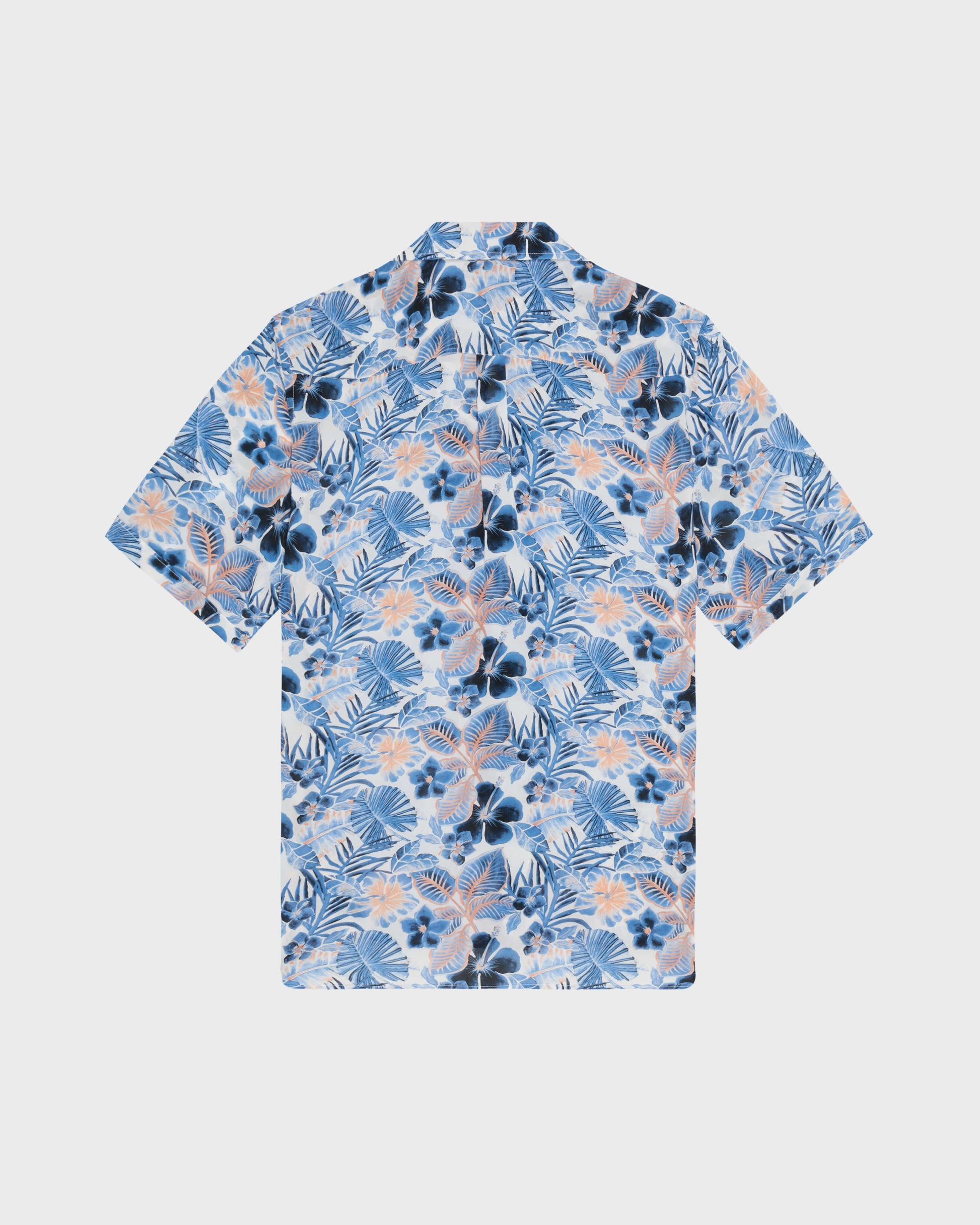 Vilebrequin Men Viscose Bowling Shirt Island Flowers - White
