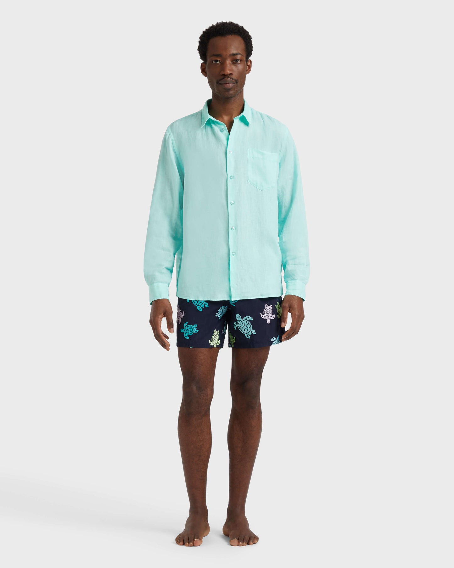 Vilebrequin Men Linen Shirt Solid
