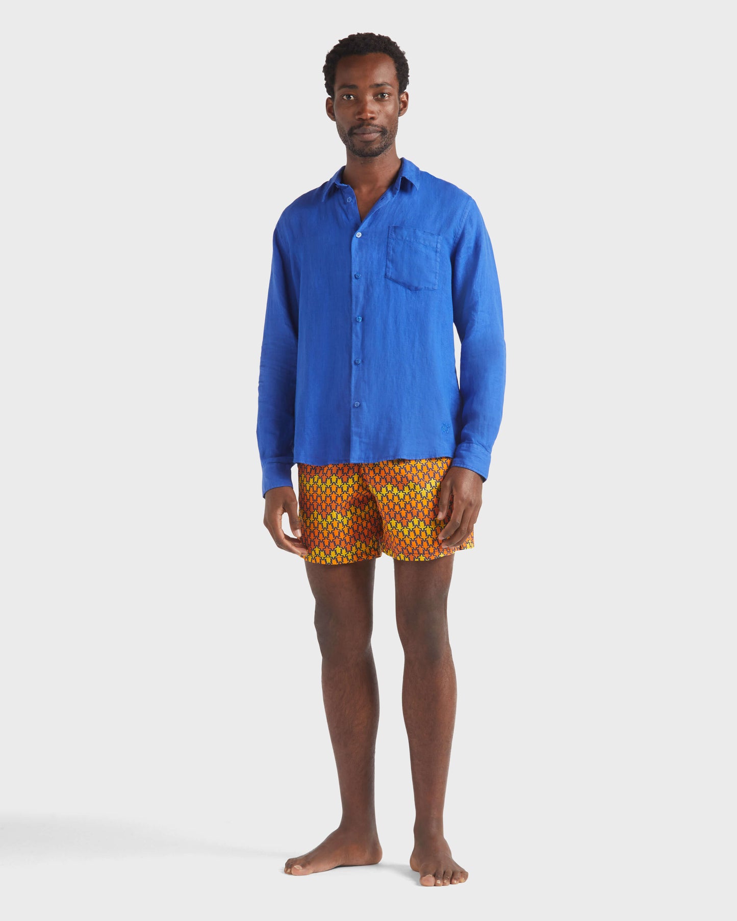 Vilebrequin Men Linen Shirt Solid | Site Vilebrequin | CRSH9U10