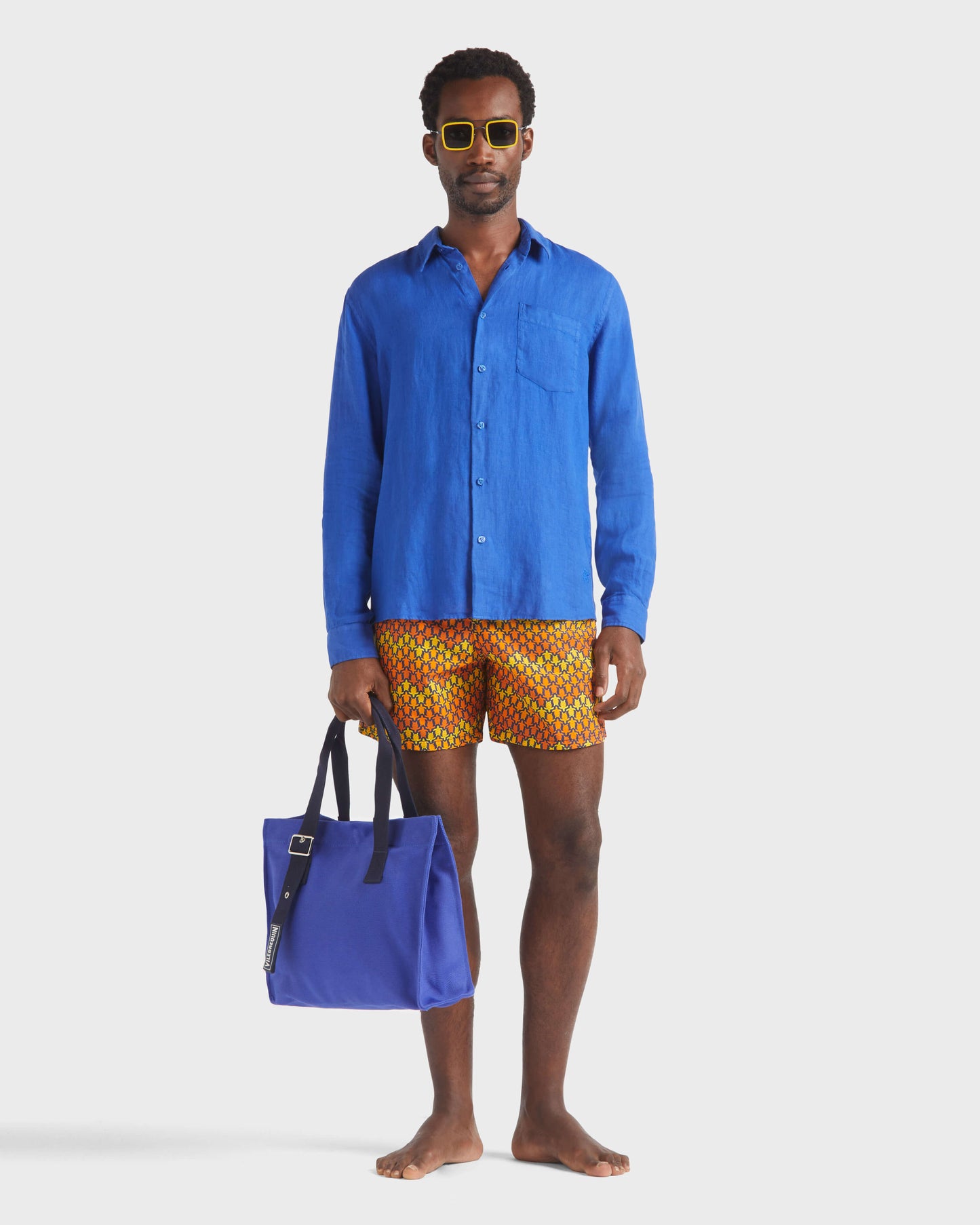 Vilebrequin Men Linen Shirt Solid | Site Vilebrequin | CRSH9U10