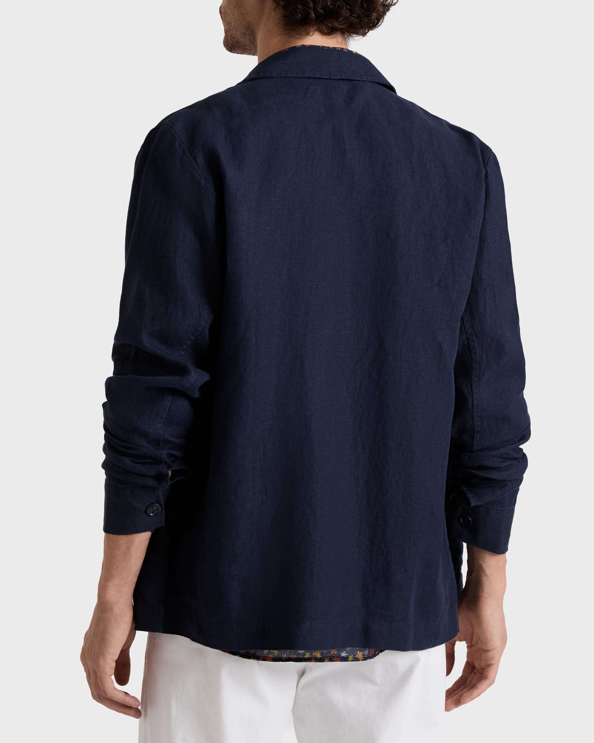 Vilebrequin Men Linen Solid Overshirt