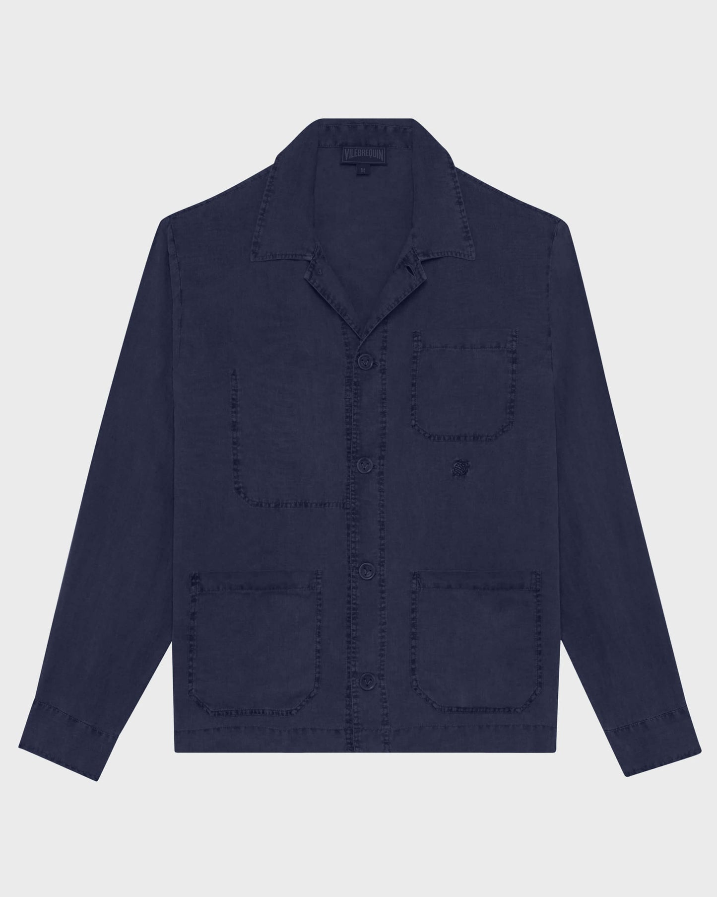 Vilebrequin Men Linen Solid Overshirt