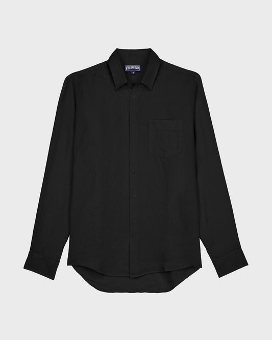 Vilebrequin Men Linen Shirt Solid | Site Vilebrequin | CRSE3U00