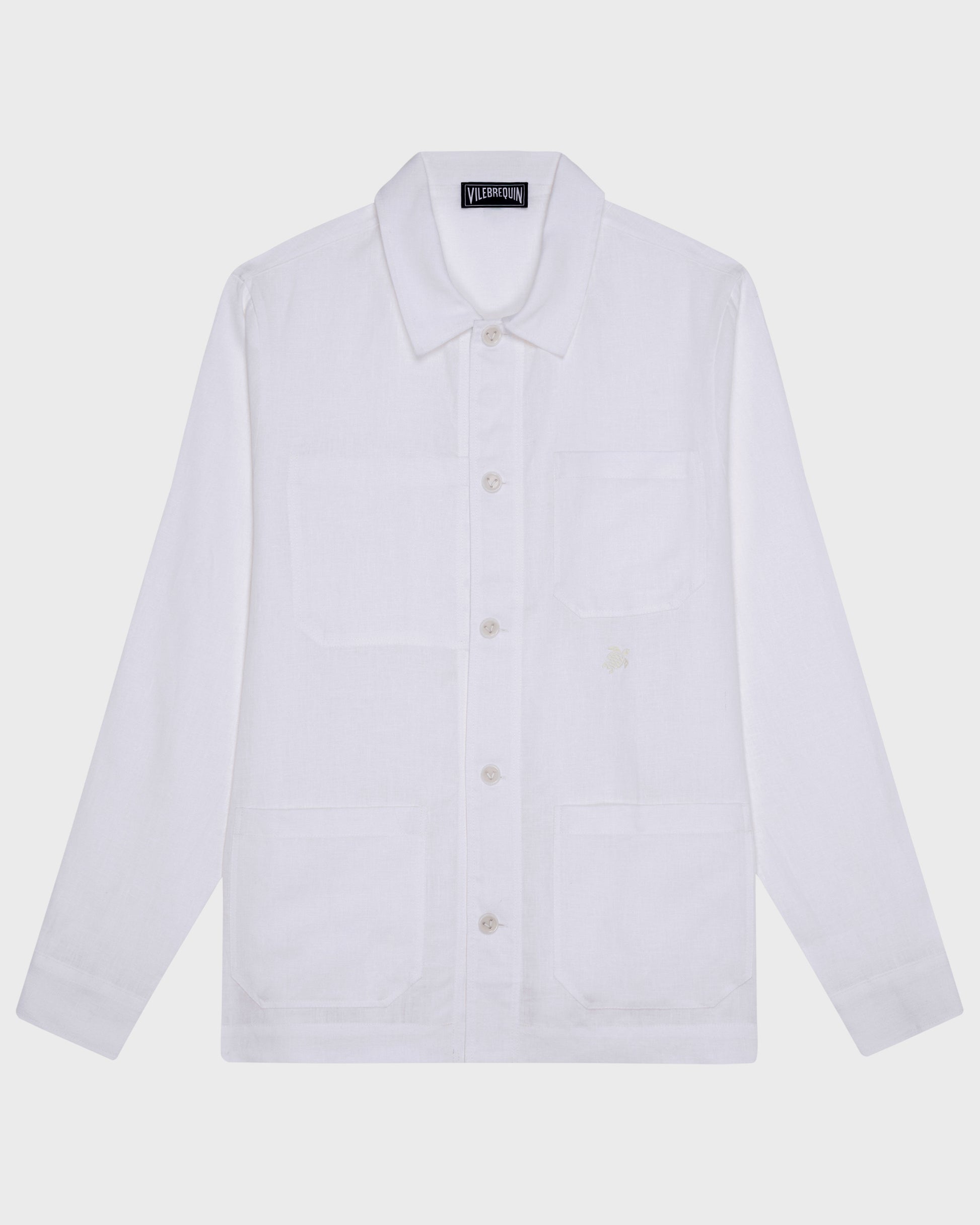 Vilebrequin Men Linen Solid Overshirt
