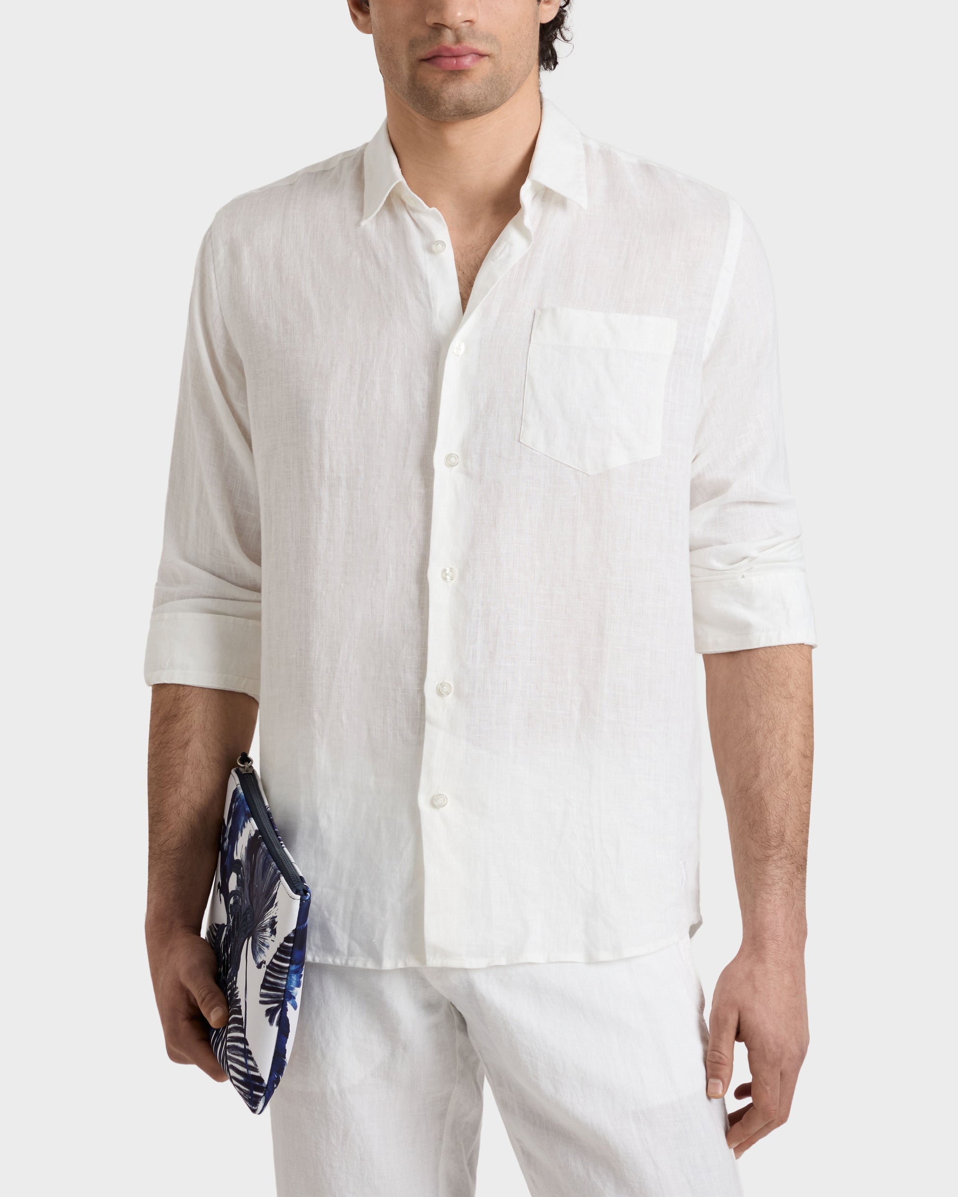 Vilebrequin Men Linen Shirt Solid