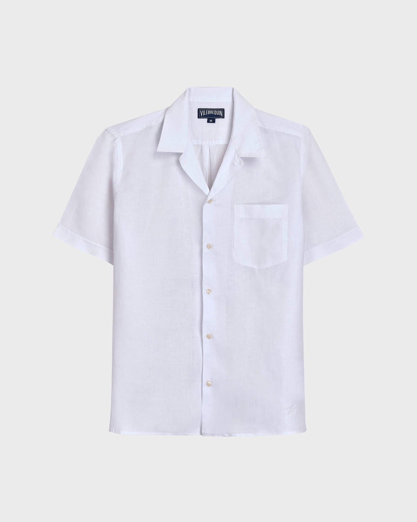 Vilebrequin Men Linen Shirt Solid - White Website | HARH9U10