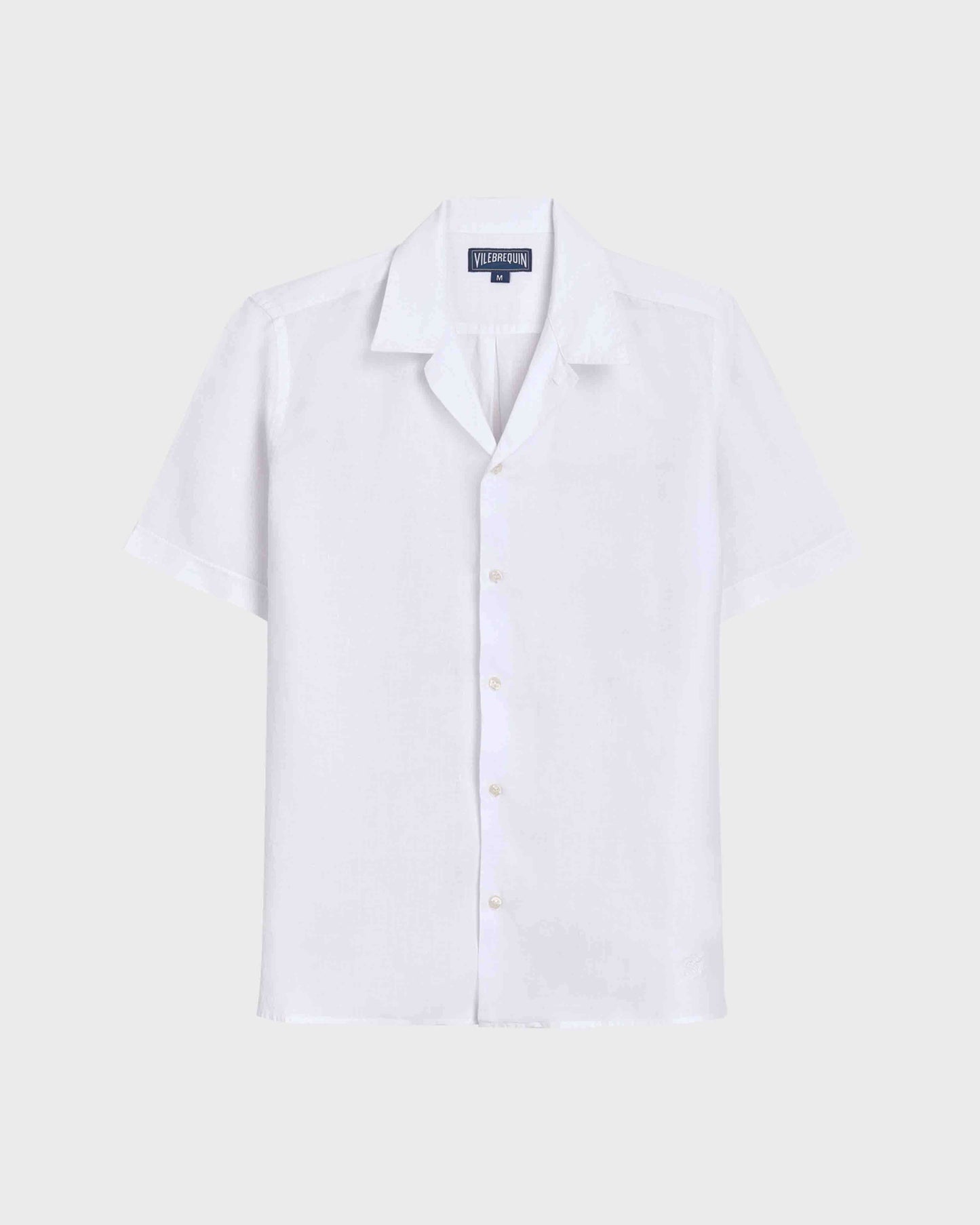 Vilebrequin Men Linen Shirt Solid - White Website | RBSDU102