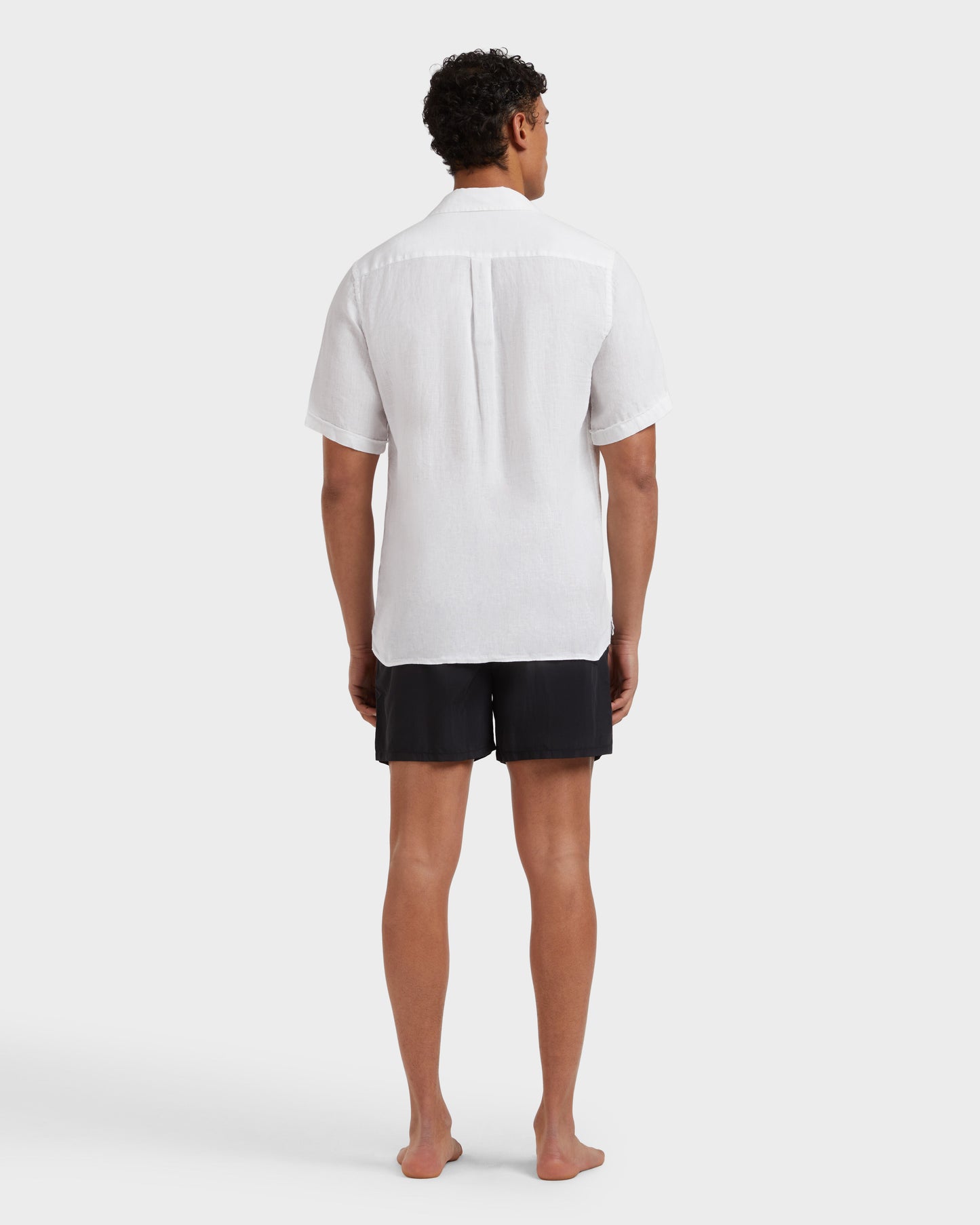 Vilebrequin Men Linen Shirt Solid - White Website | HARDU102