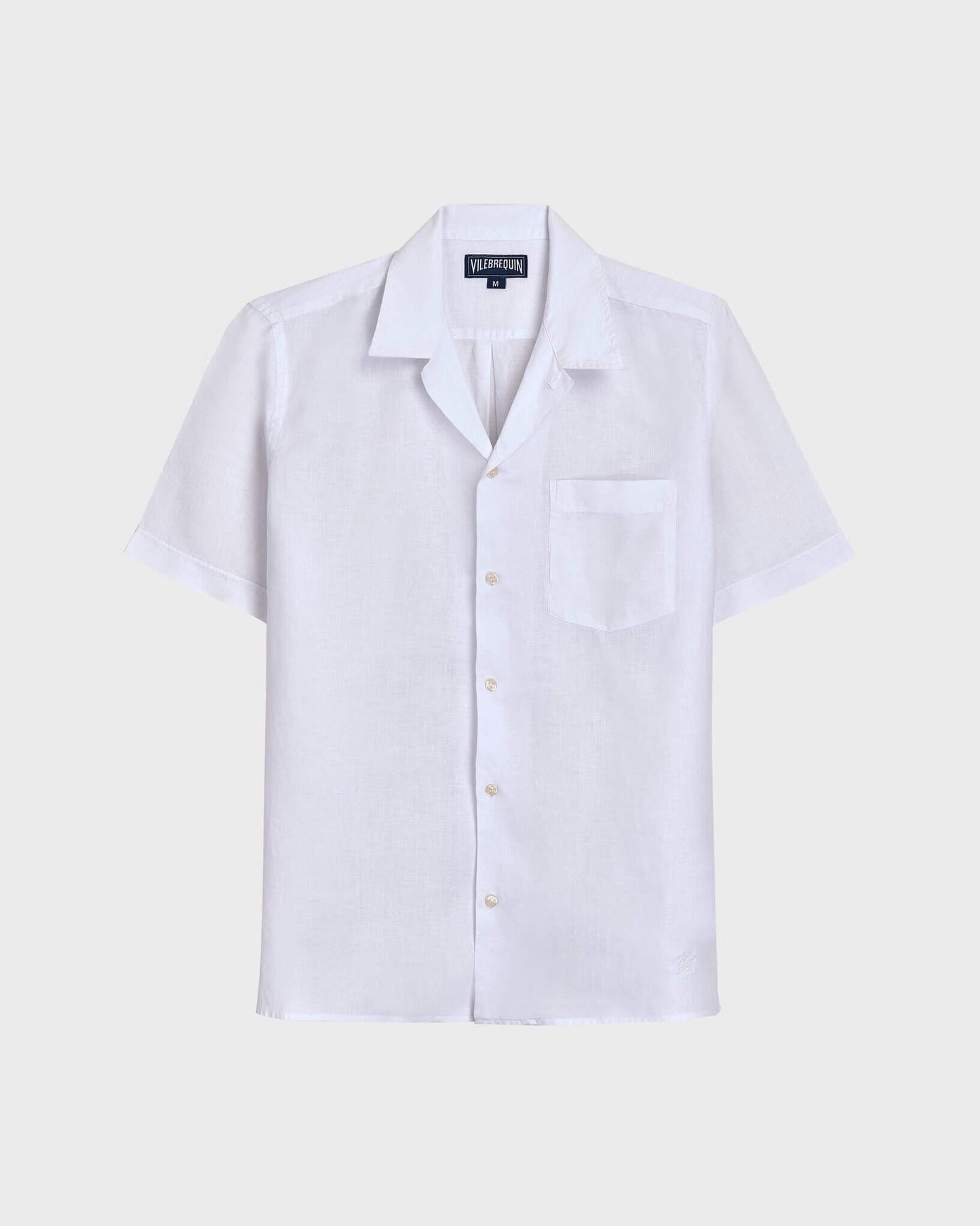 Vilebrequin Men Linen Shirt Solid - White Website | HARDU102