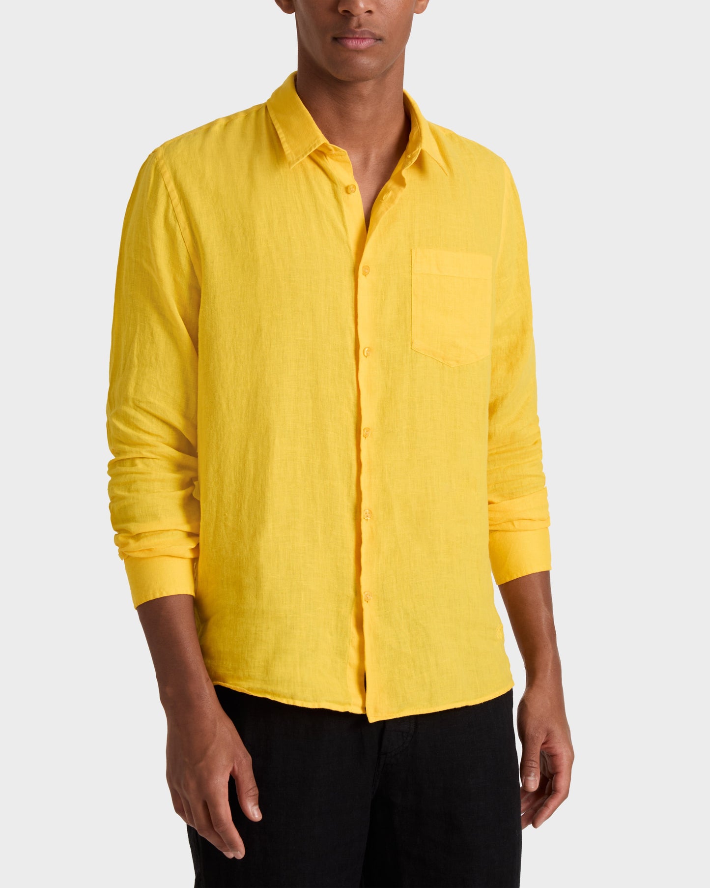 Vilebrequin Men Linen Shirt Solid