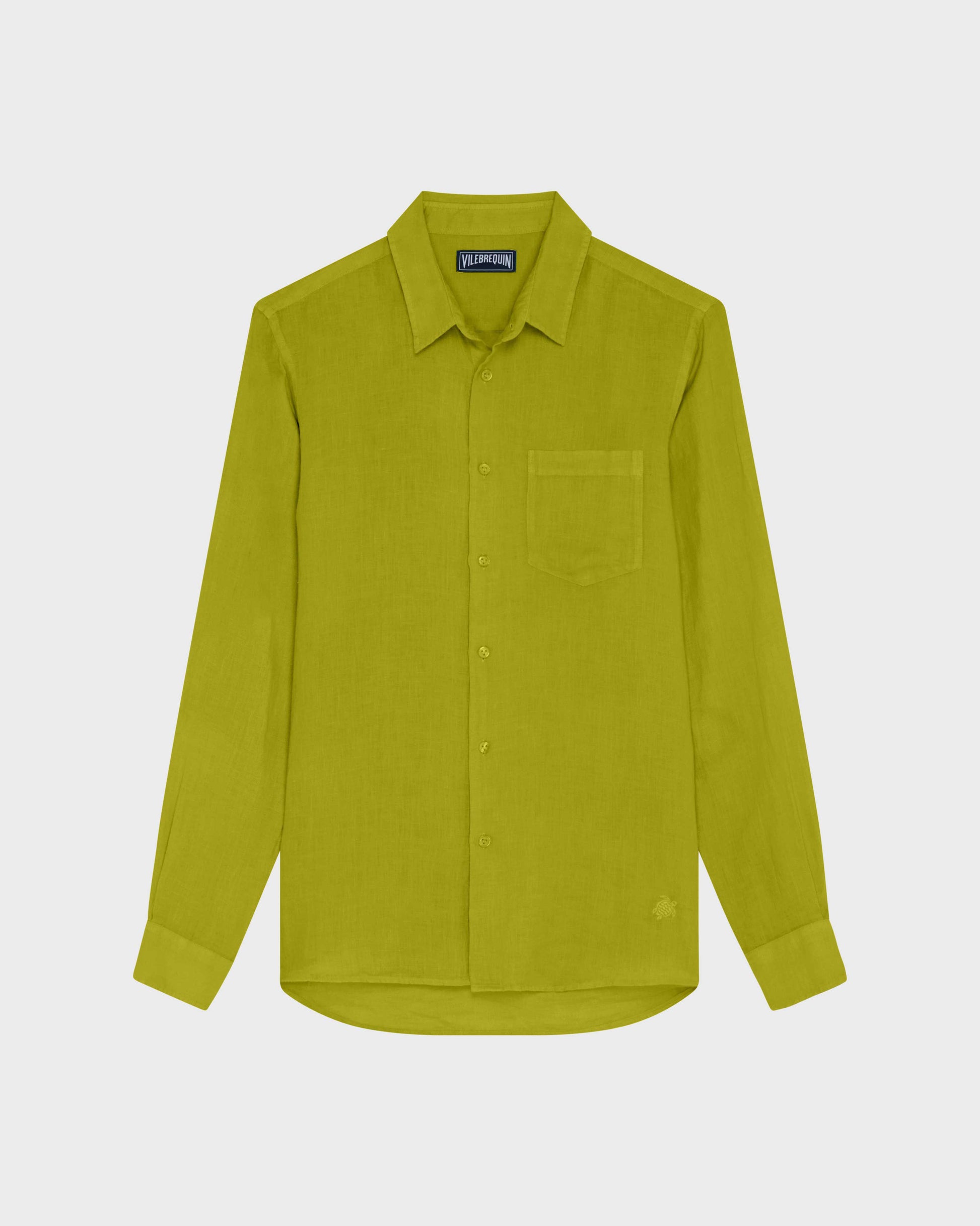 Vilebrequin Men Linen Shirt Solid