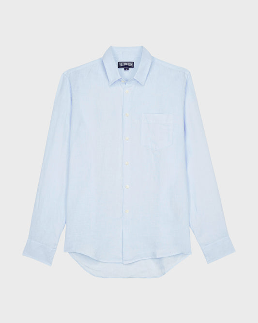 Vilebrequin Men Linen Shirt Solid | Site Vilebrequin | CRSH9U10