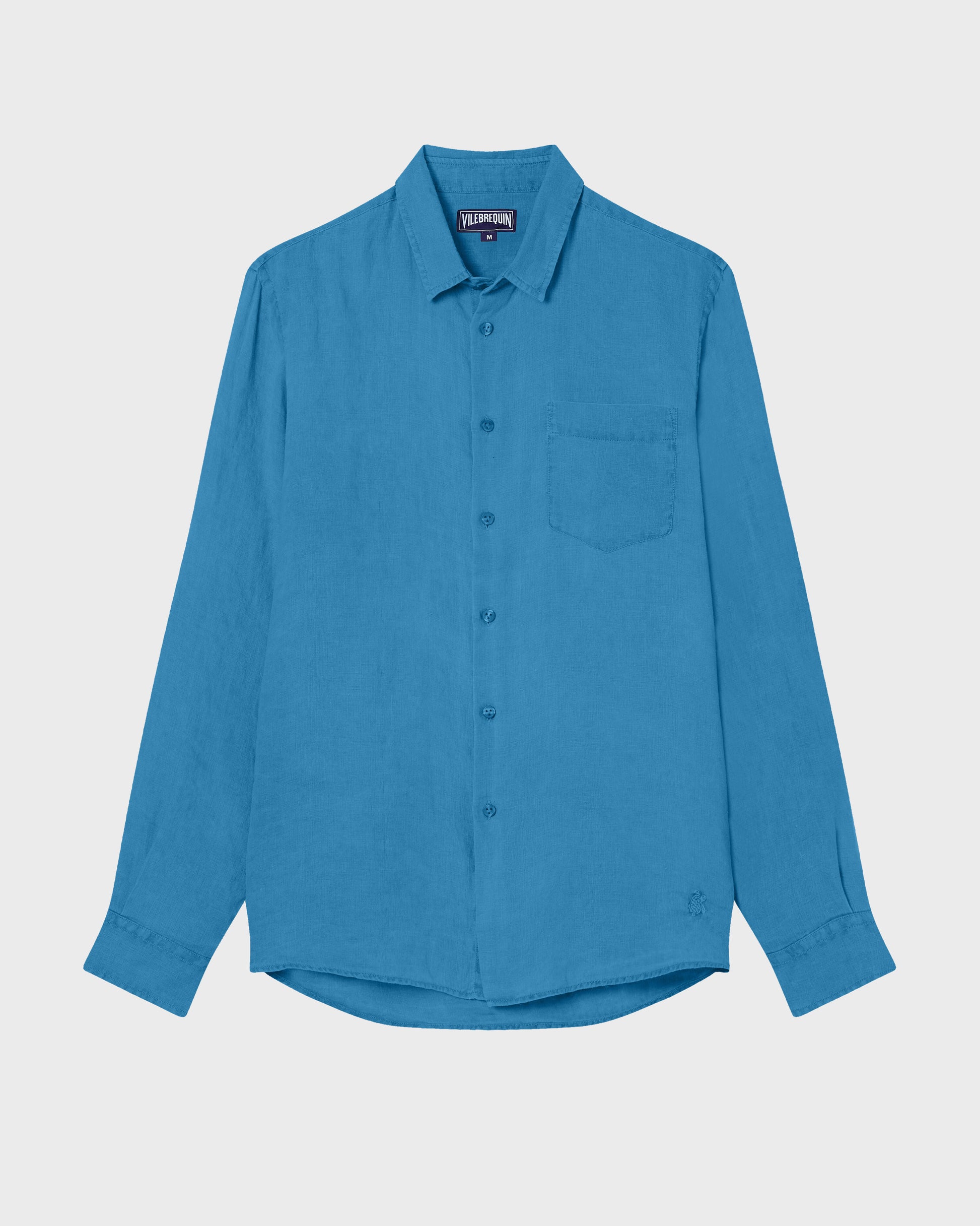Vilebrequin Men Linen Shirt Solid | Site Vilebrequin | CRSH9U10
