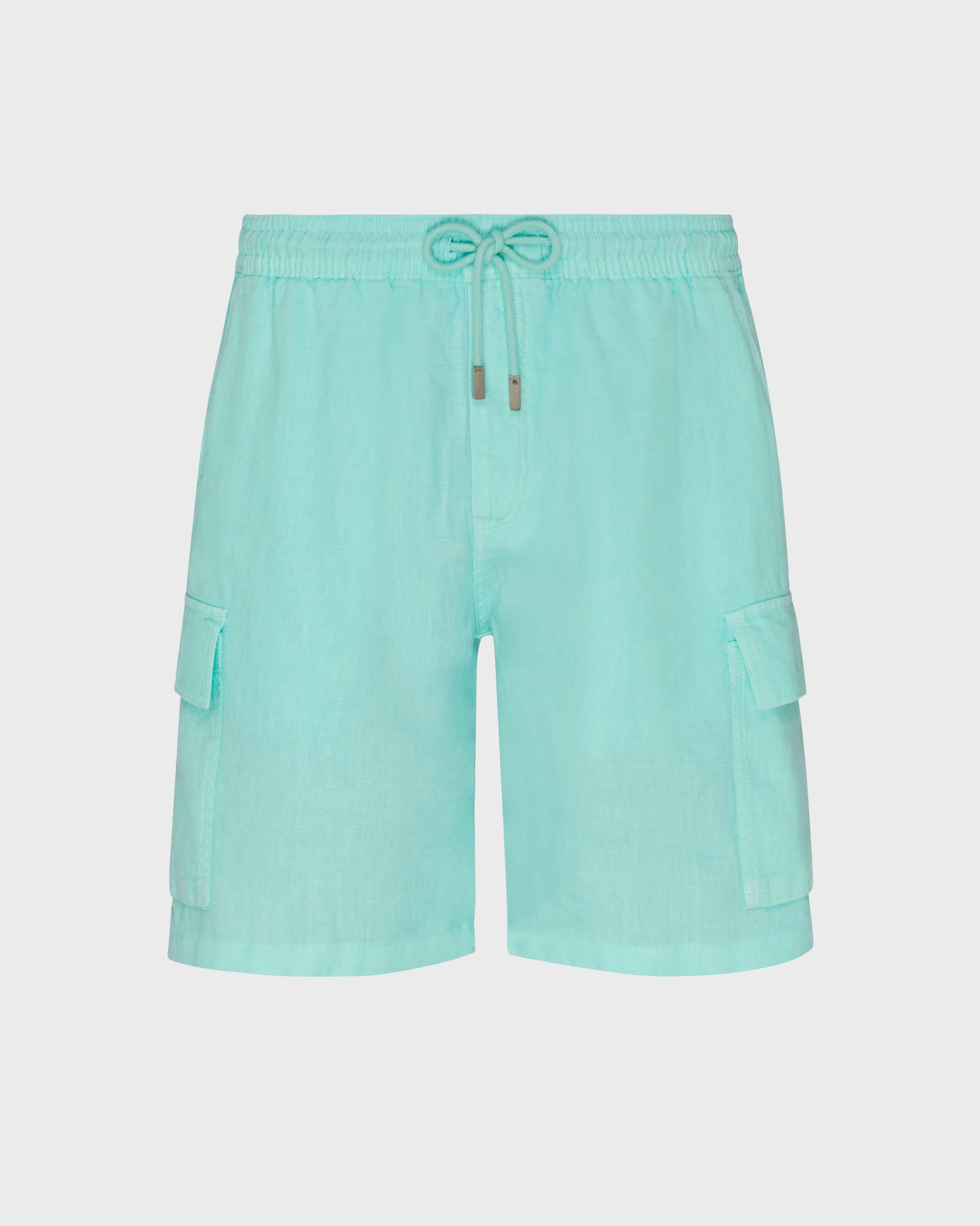 Vilebrequin Men Linen Bermuda Shorts Cargo Pockets | Site Vilebrequin | BAIU3U01