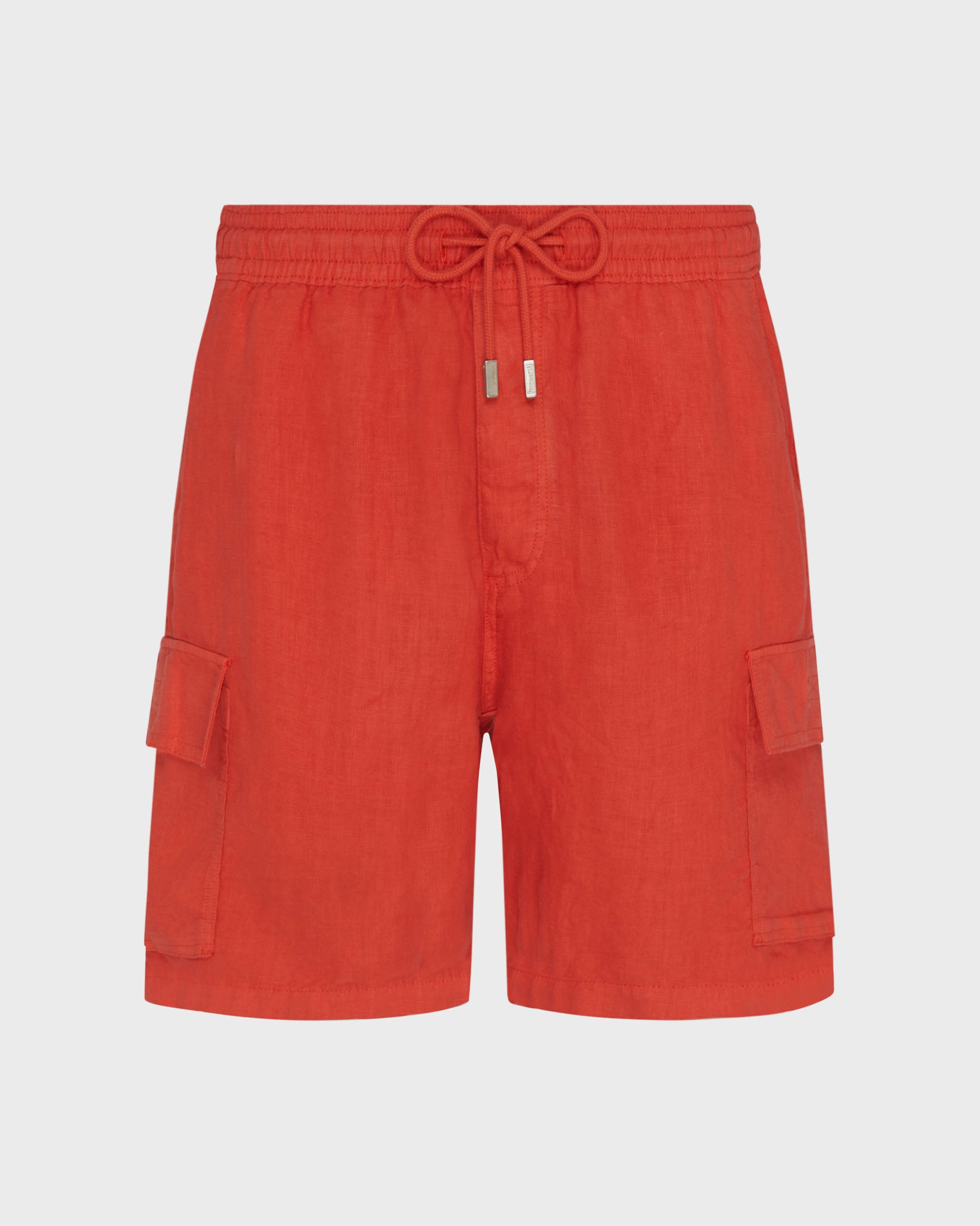 Vilebrequin Men Linen Bermuda Shorts Cargo Pockets | Site Vilebrequin | BAIU3U01