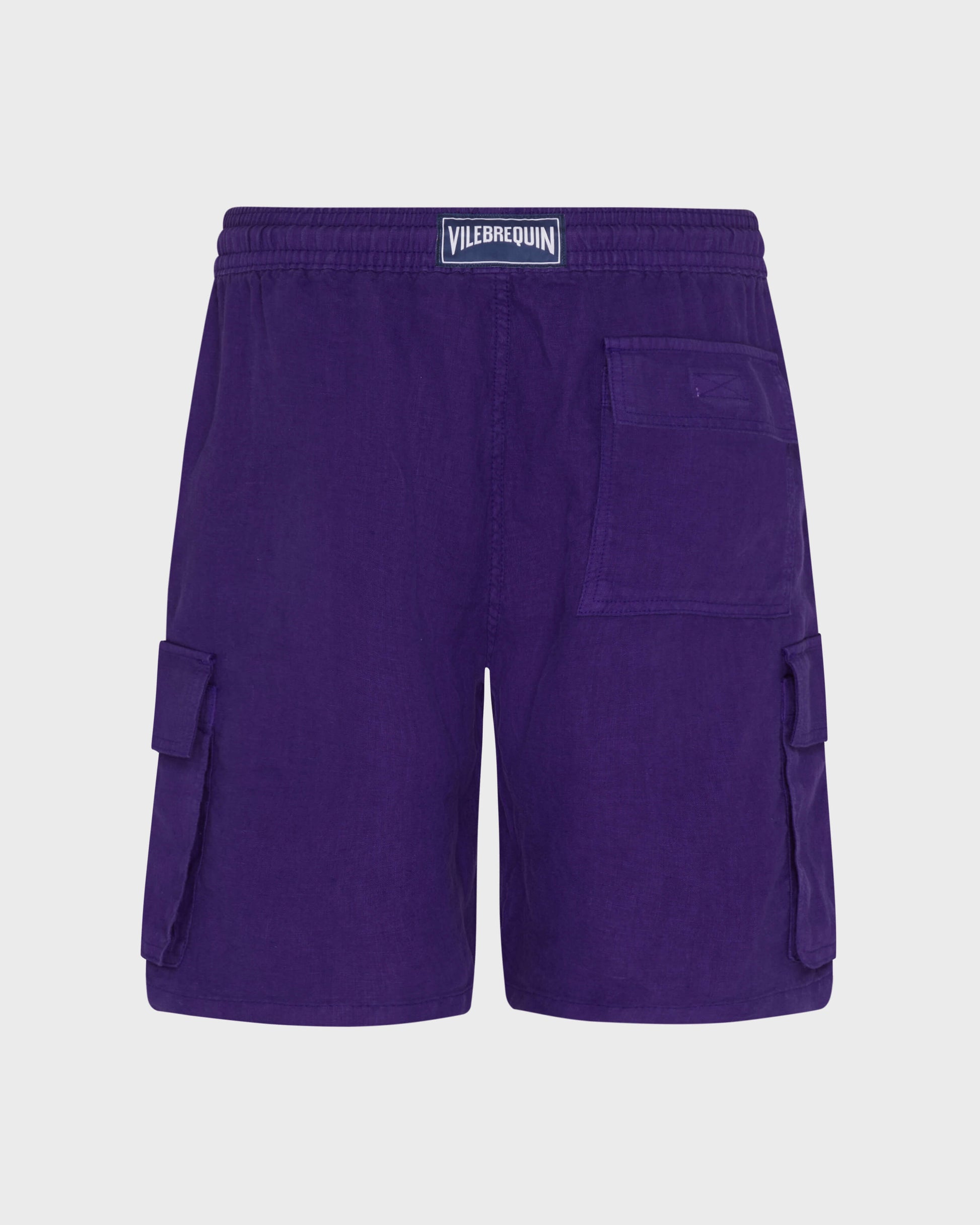 Vilebrequin Men Linen Bermuda Shorts Cargo Pockets | Site Vilebrequin | BAIU3U01