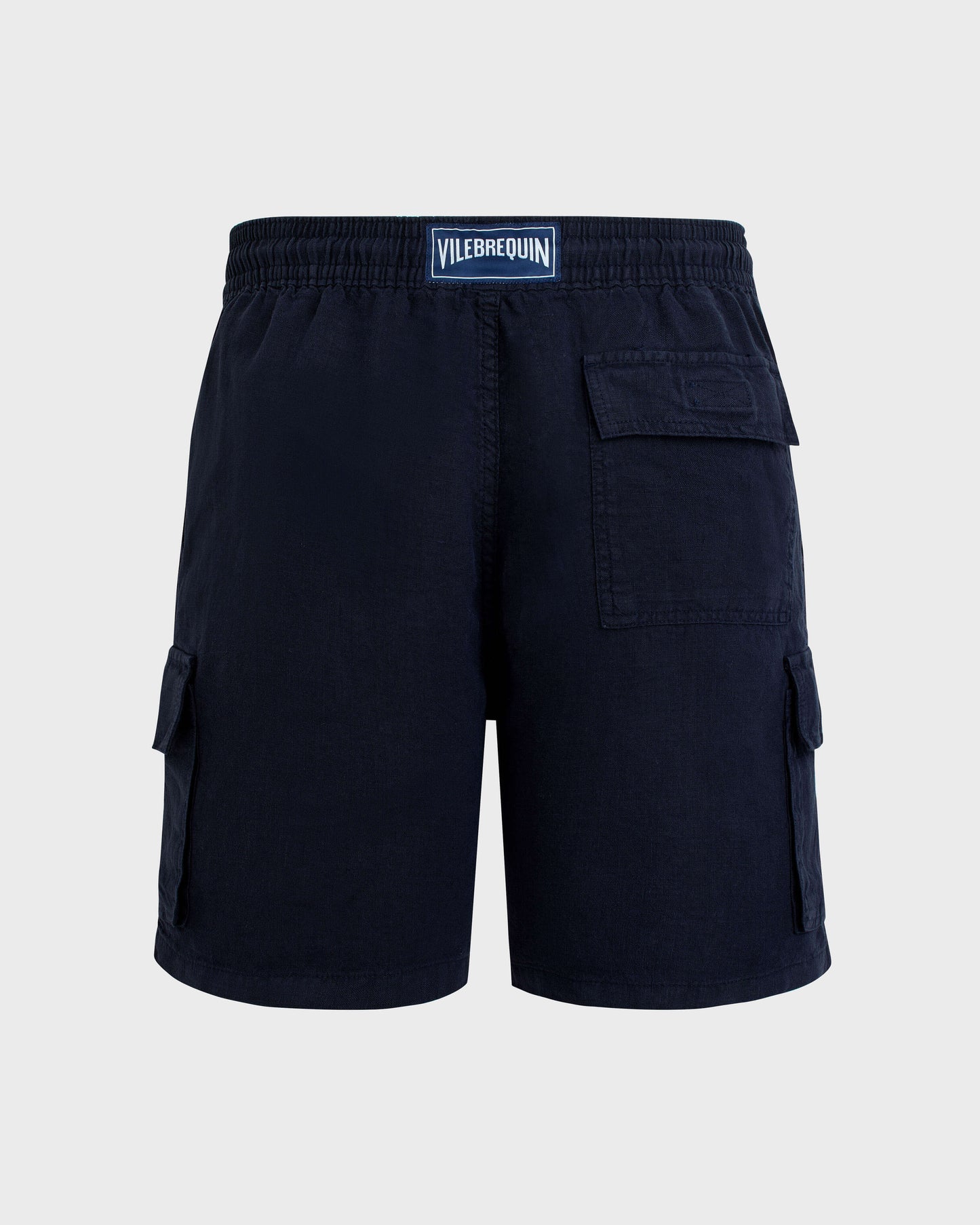 Vilebrequin Men Linen Bermuda Shorts Cargo Pockets | Site Vilebrequin | BAIU3U01