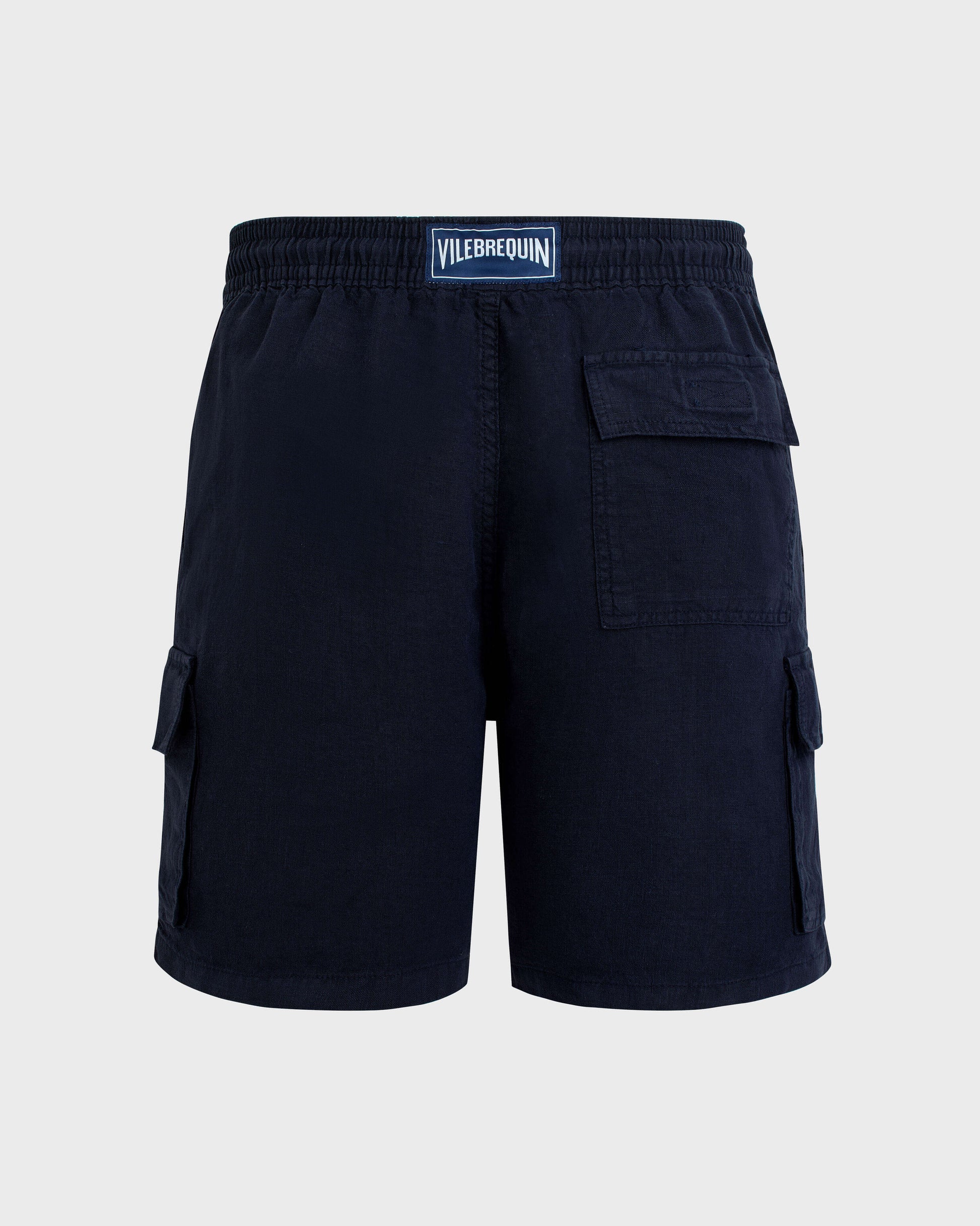 Vilebrequin Men Linen Bermuda Shorts Cargo Pockets | Site Vilebrequin | BAIU3U01