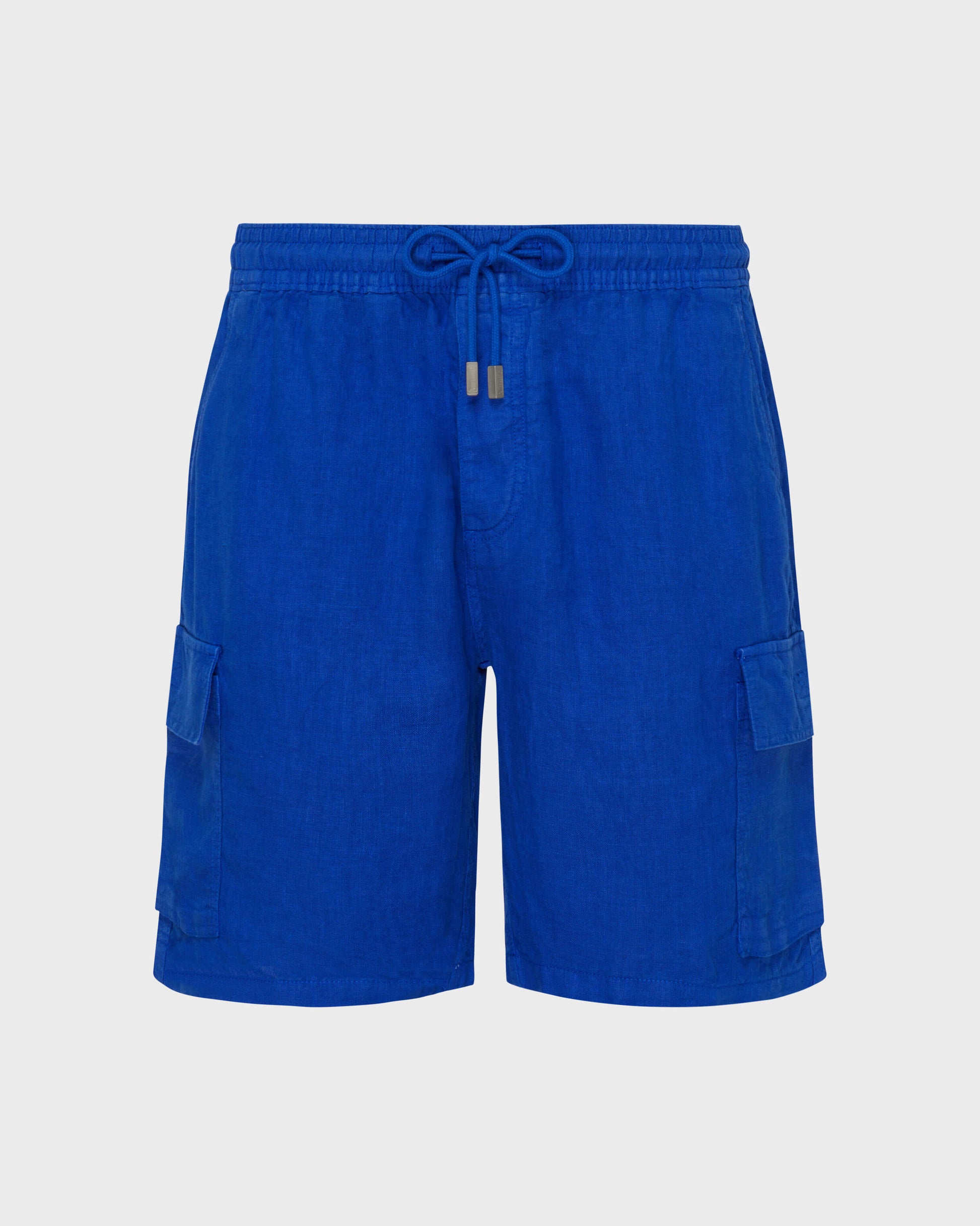 Vilebrequin Men Linen Bermuda Shorts Cargo Pockets | Site Vilebrequin | BAIU3U01