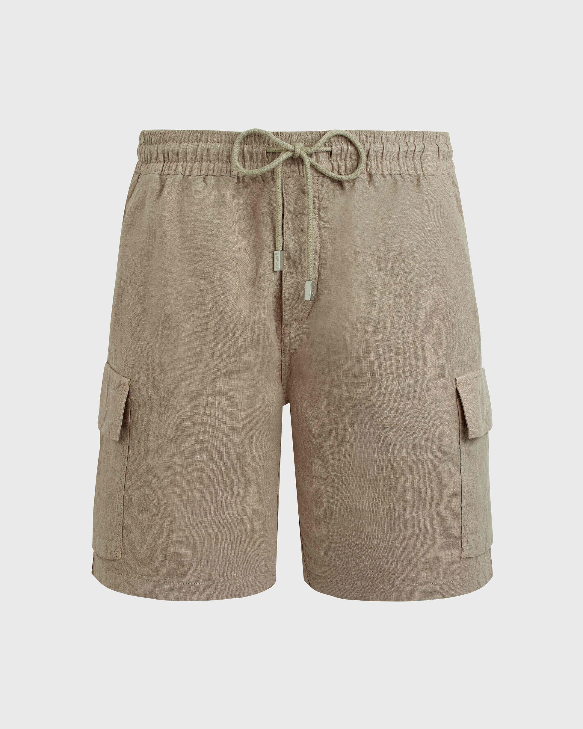 Vilebrequin Men Linen Bermuda Shorts Cargo Pockets | Site Vilebrequin | BAIU3U01