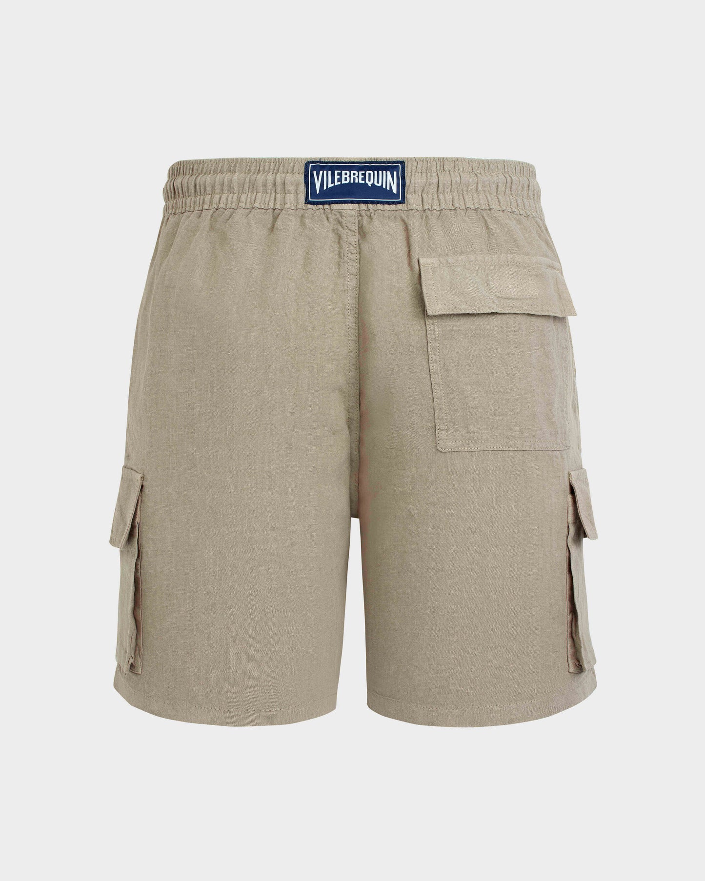Vilebrequin Men Linen Bermuda Shorts Cargo Pockets | Site Vilebrequin | BAIU3U01