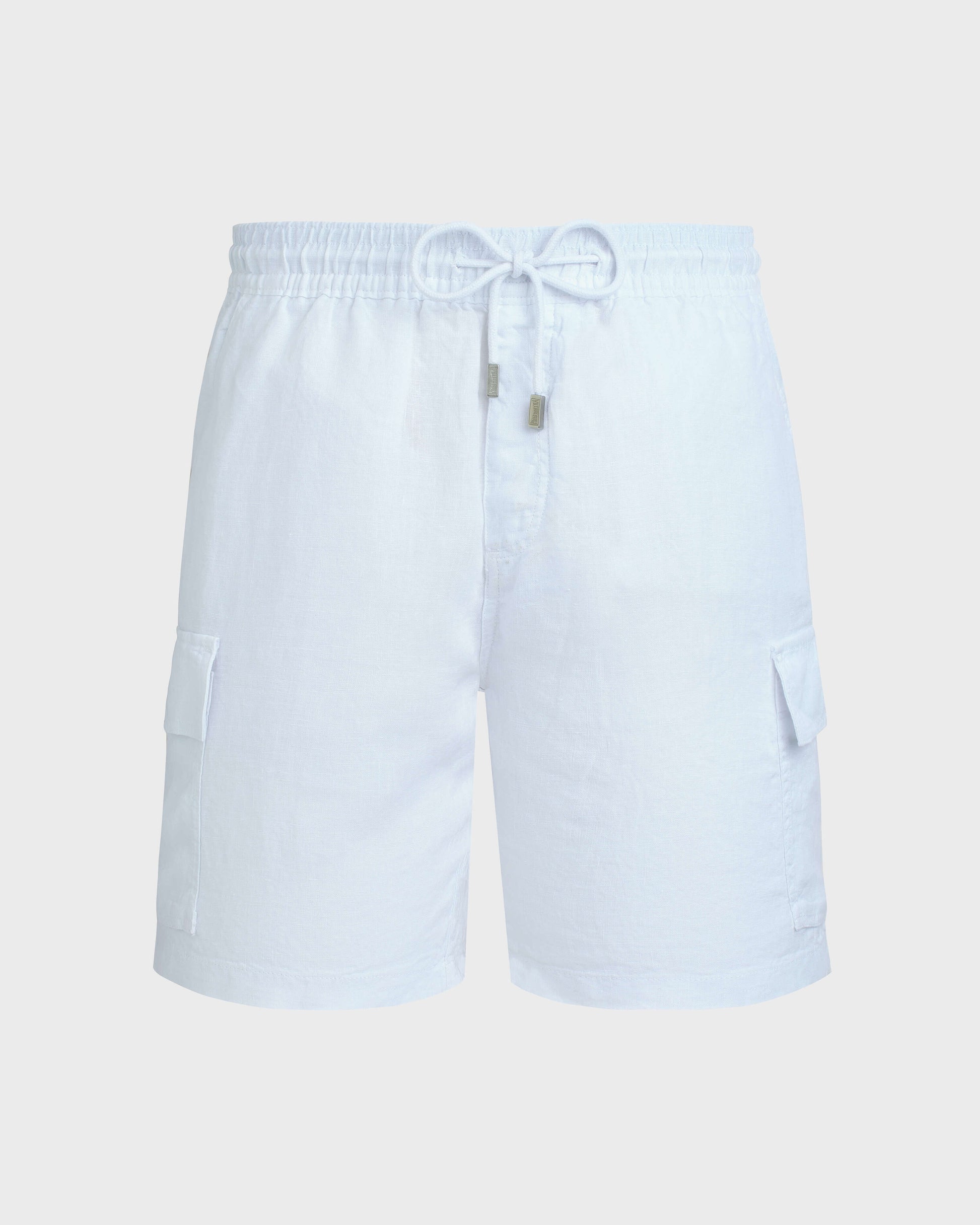 Vilebrequin Men Linen Bermuda Shorts Cargo Pockets | Site Vilebrequin | BAIU3U01