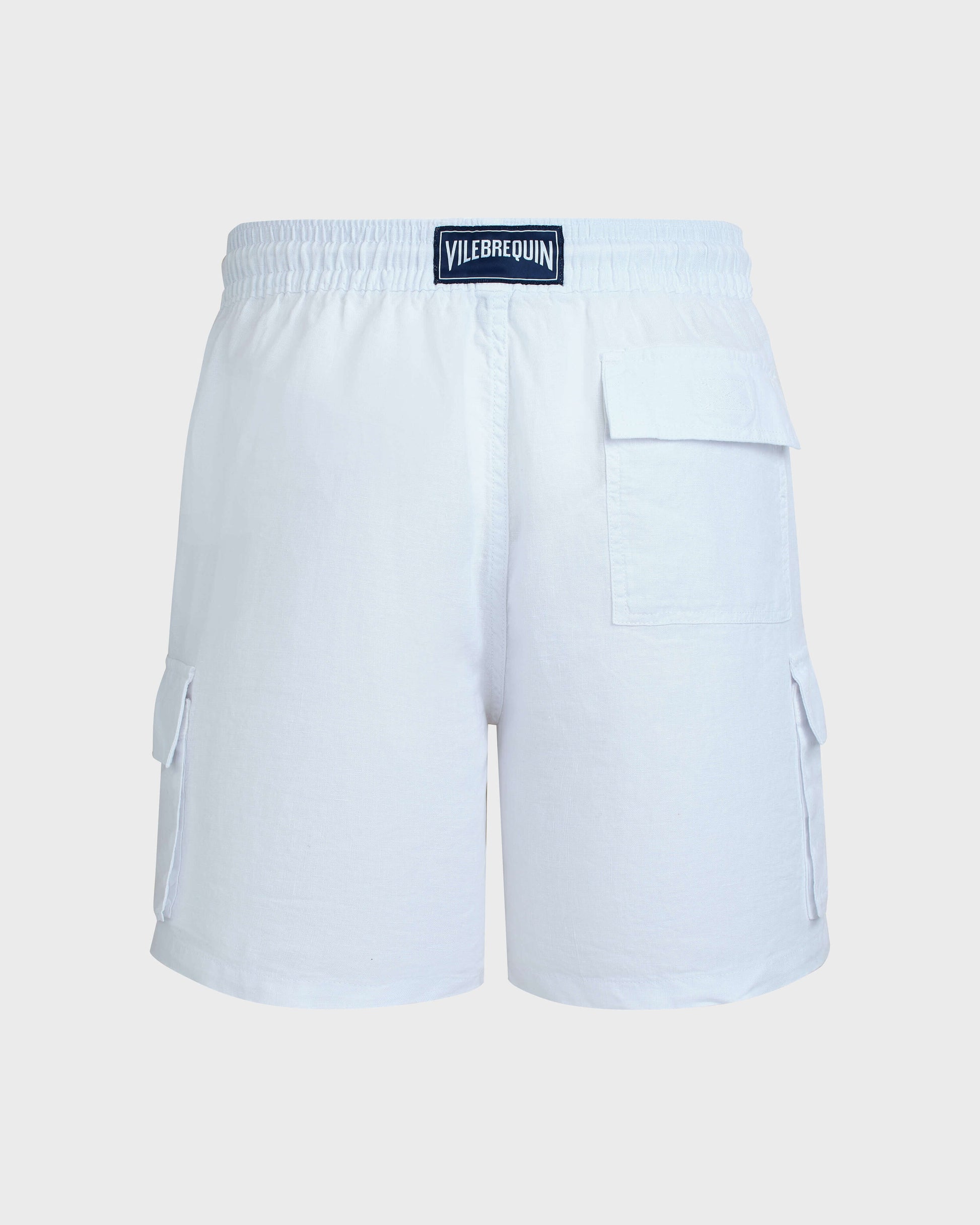 Vilebrequin Men Linen Bermuda Shorts Cargo Pockets | Site Vilebrequin | BAIU3U01