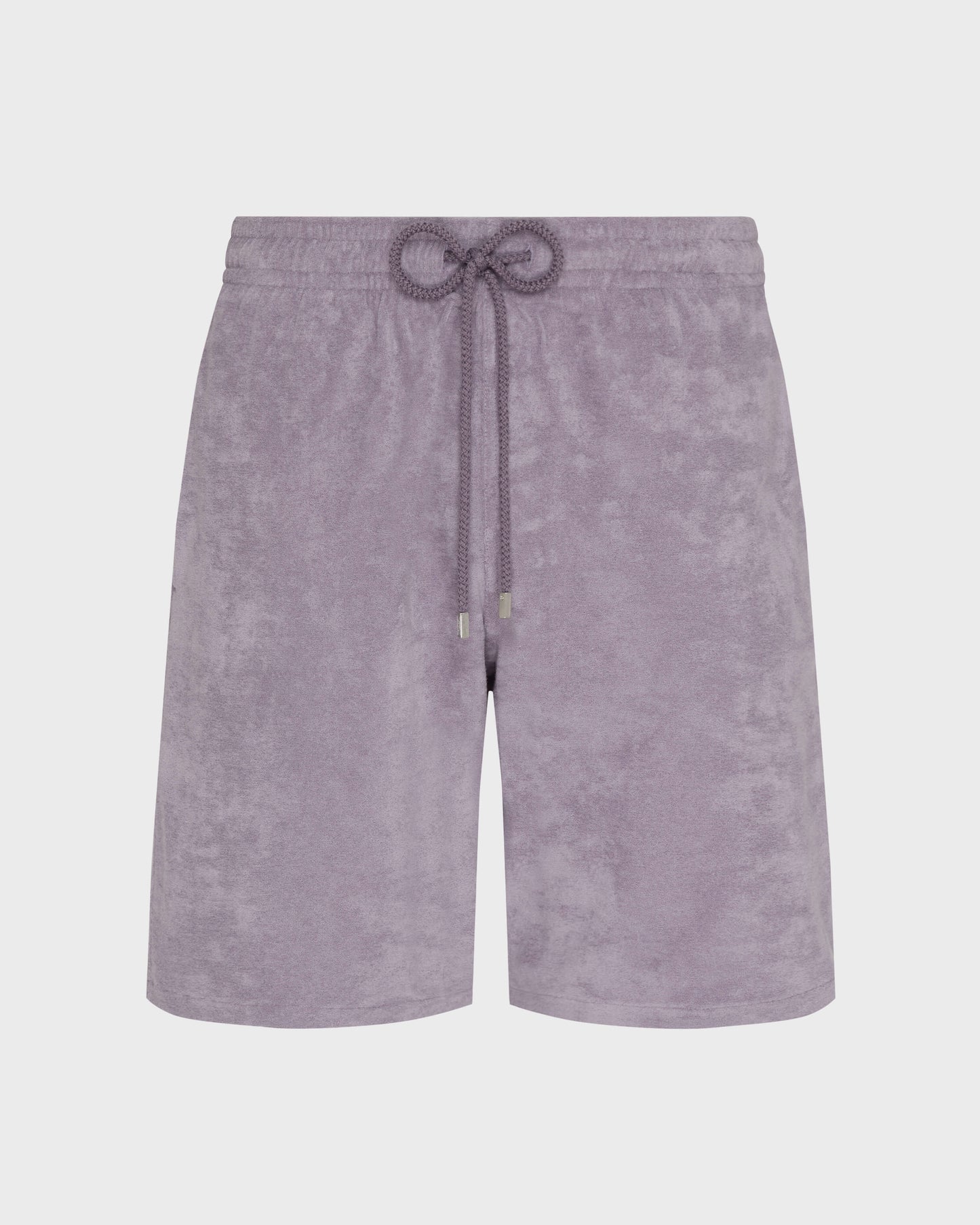 Vilebrequin Men Terry Bermuda Shorts Solid - Purple Ouragan