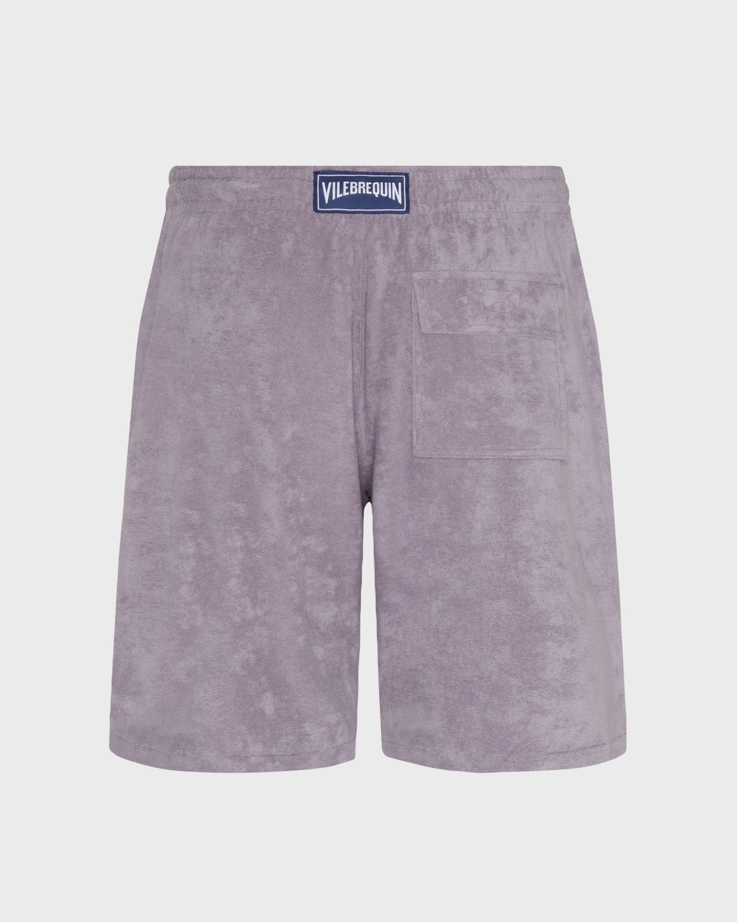 Vilebrequin Men Terry Bermuda Shorts Solid - Purple Ouragan