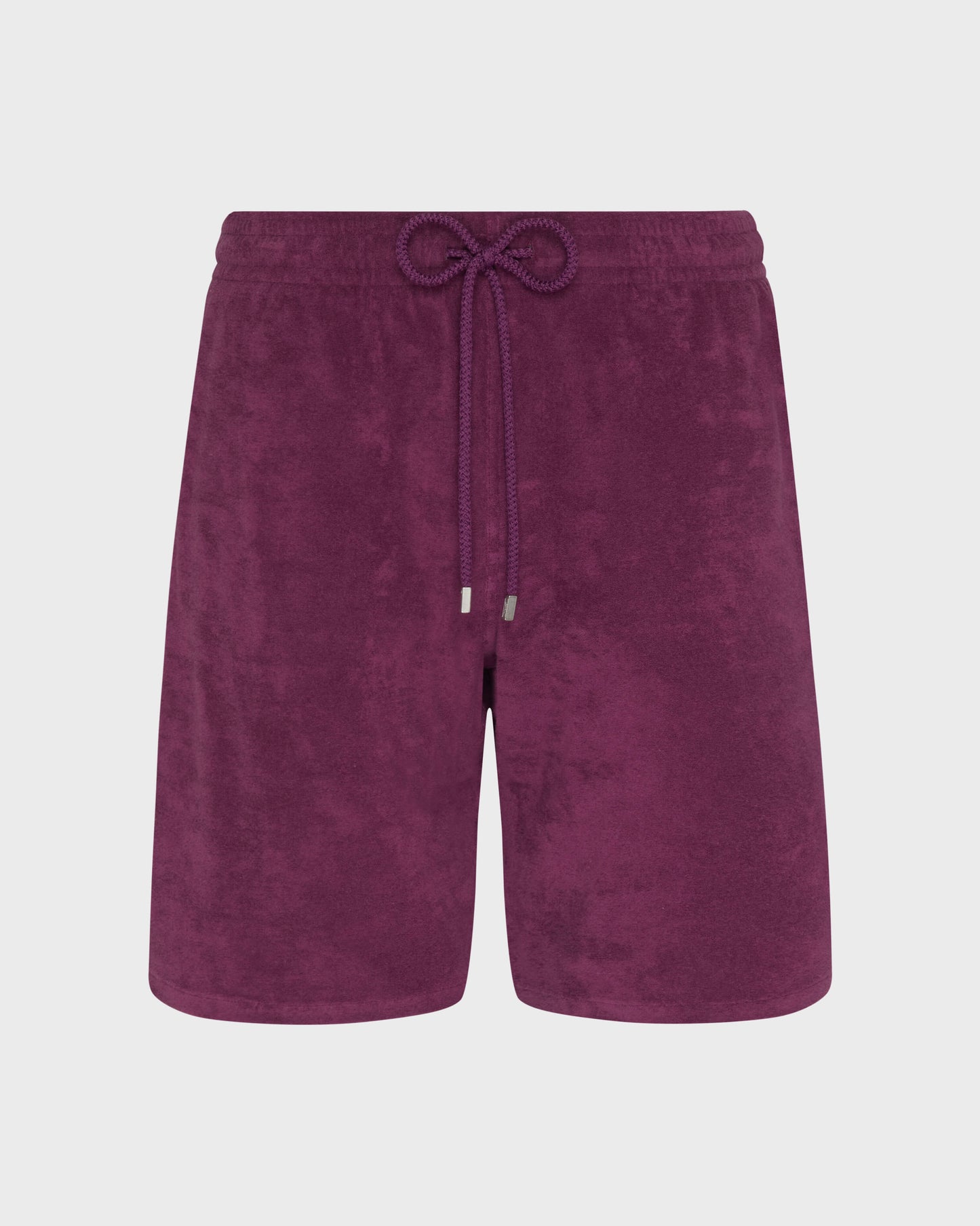 Vilebrequin Men Terry Bermuda Shorts Solid - Purple Kerala