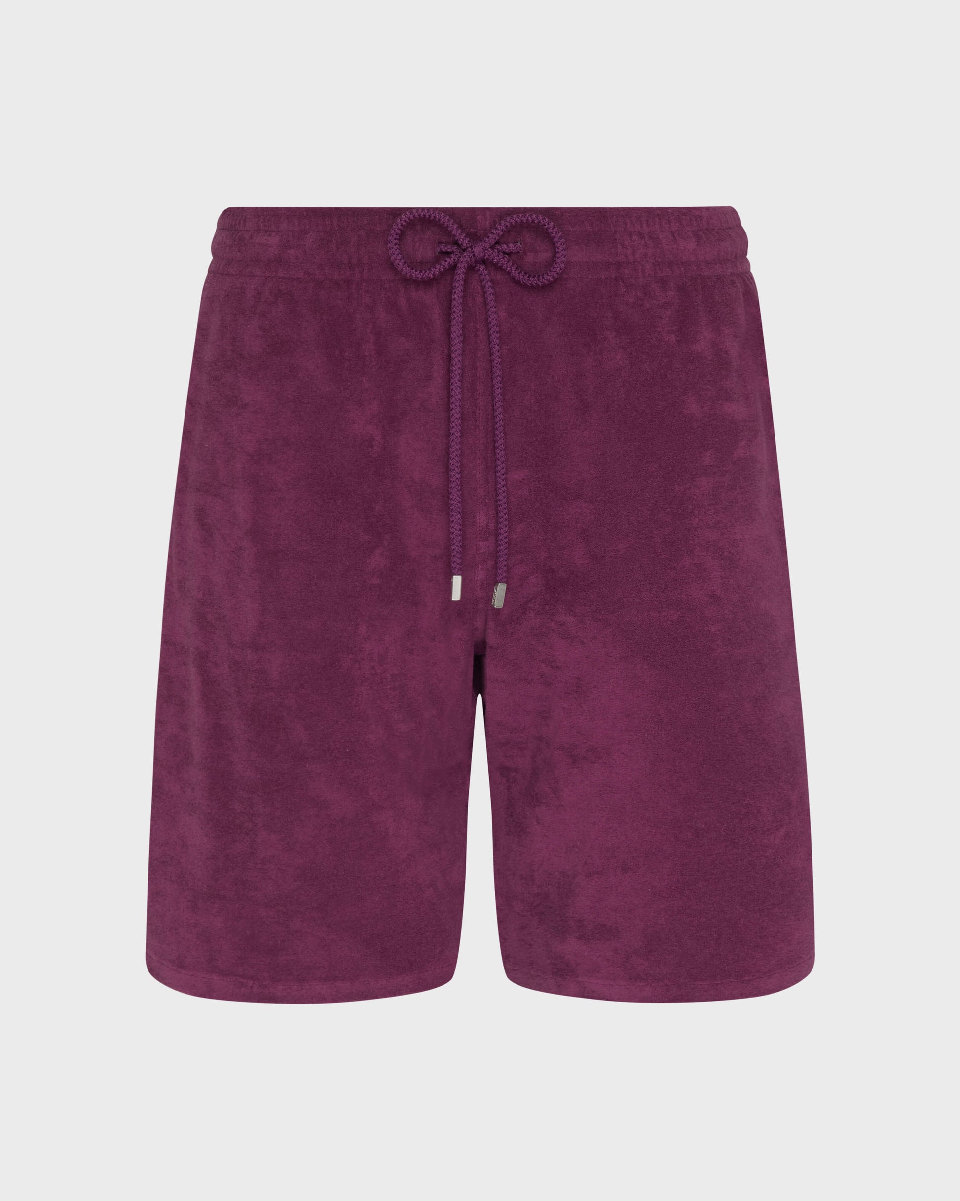 Vilebrequin Men Terry Bermuda Shorts Solid - Purple Kerala