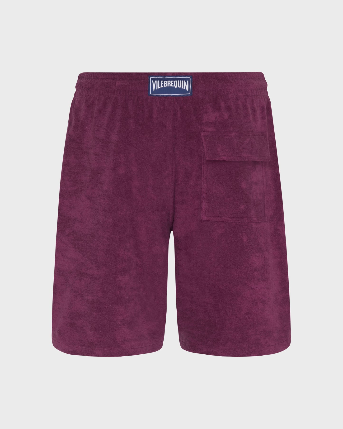 Vilebrequin Men Terry Bermuda Shorts Solid - Purple Kerala