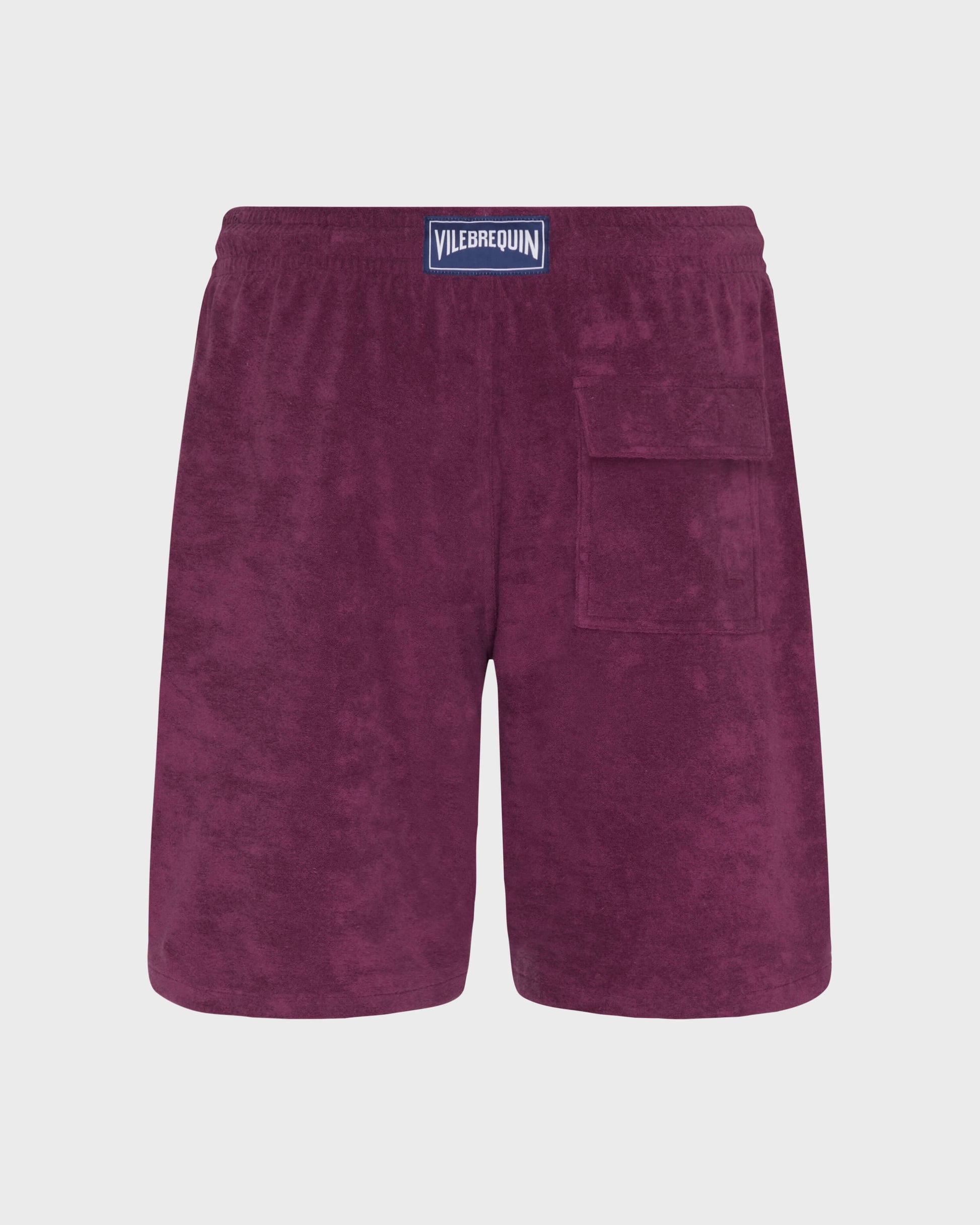 Vilebrequin Men Terry Bermuda Shorts Solid - Purple Kerala
