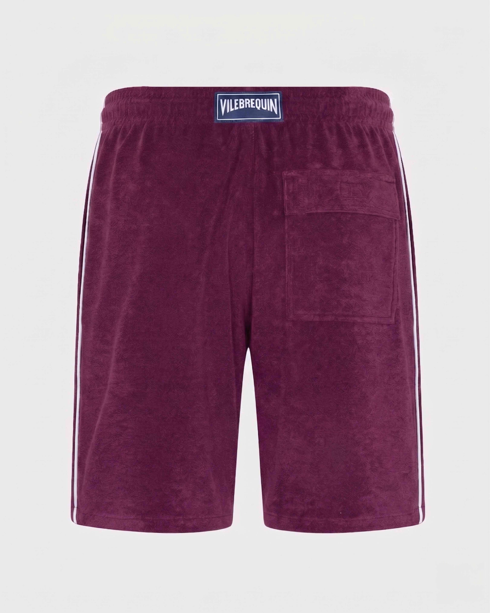 Vilebrequin Men Terry Bermuda Shorts Solid - Purple Kerala