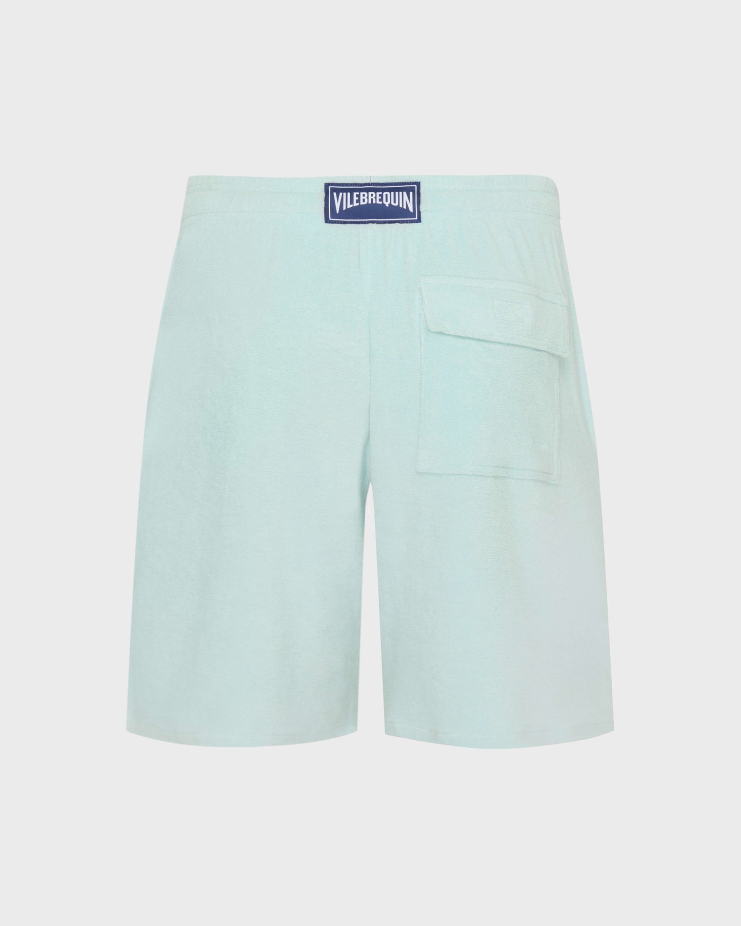 Vilebrequin Men Terry Bermuda Shorts Solid - Blue Pacific