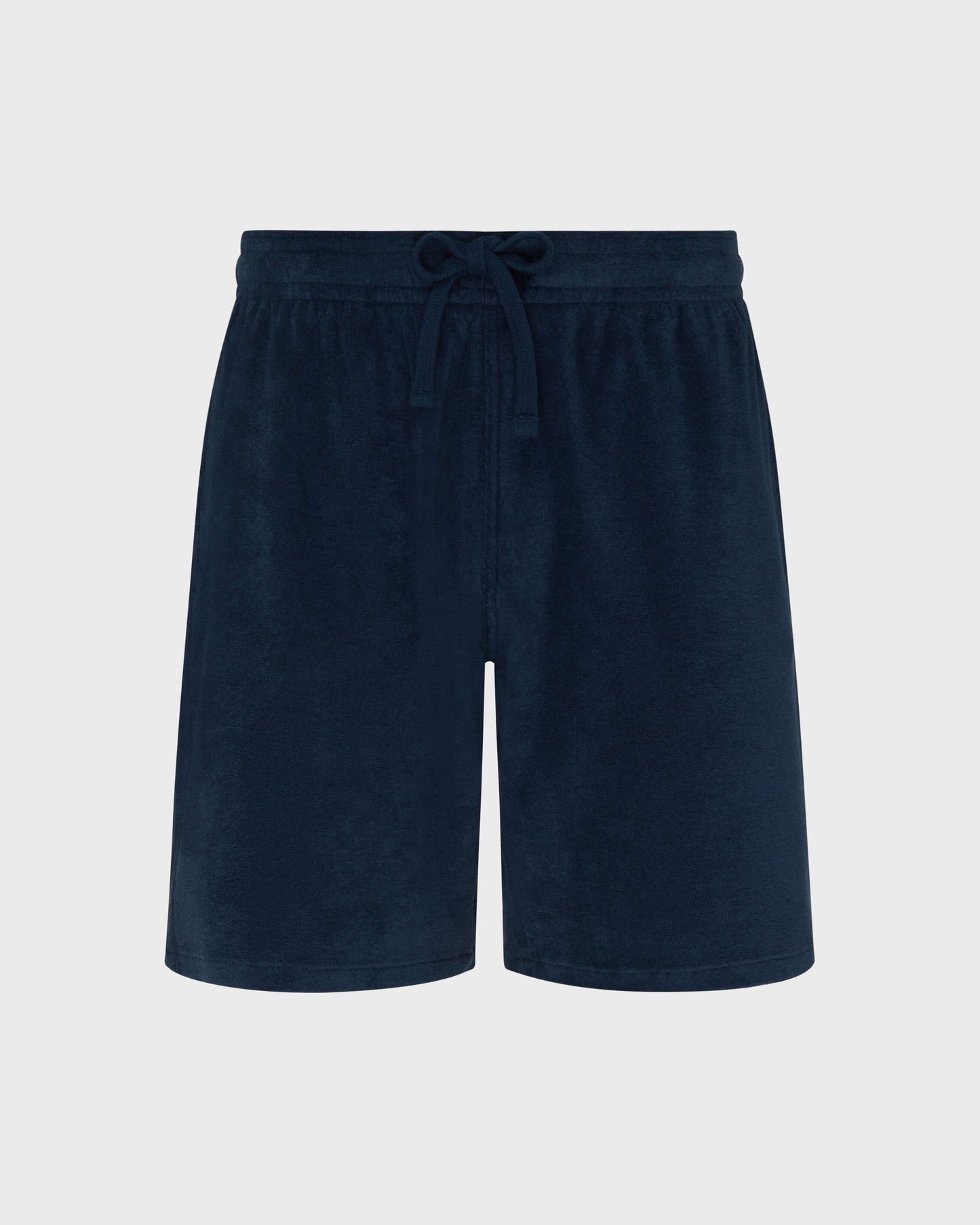 Vilebrequin Men Terry Bermuda Shorts Solid - Blue Navy