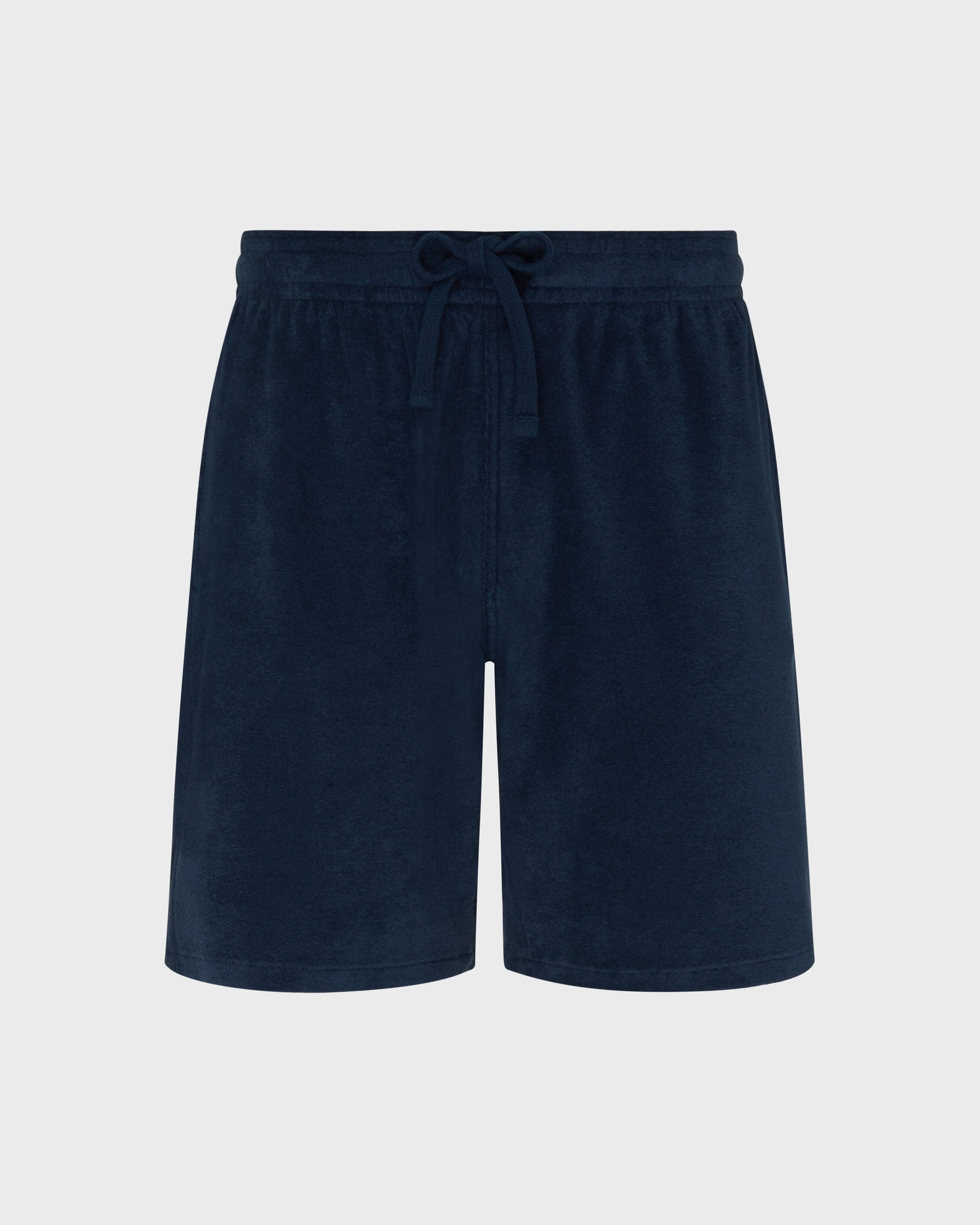 Vilebrequin Men Terry Bermuda Shorts Solid - Blue Navy