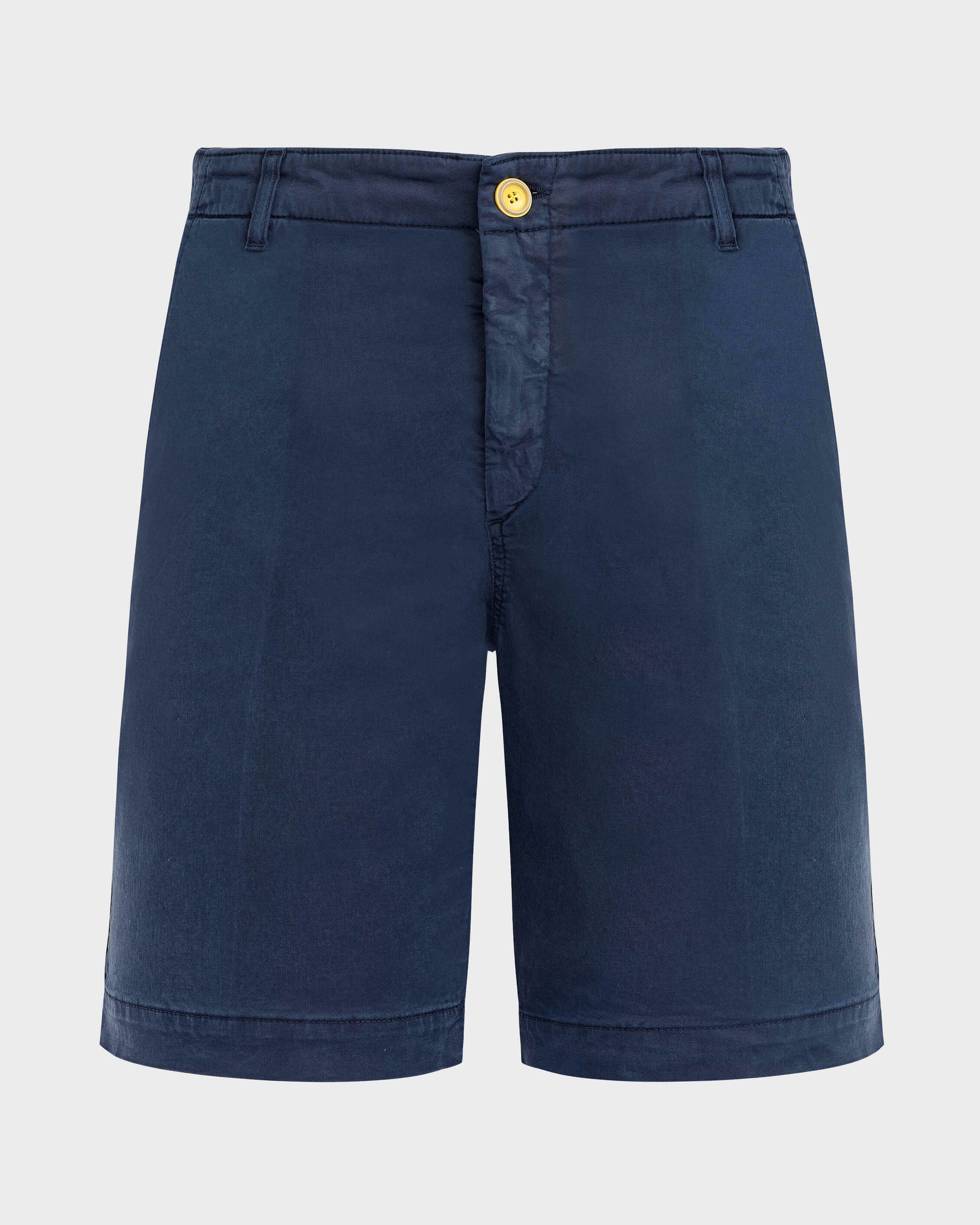 Vilebrequin Men Tencel Bermuda Shorts Solid - Blue Navy Shorts