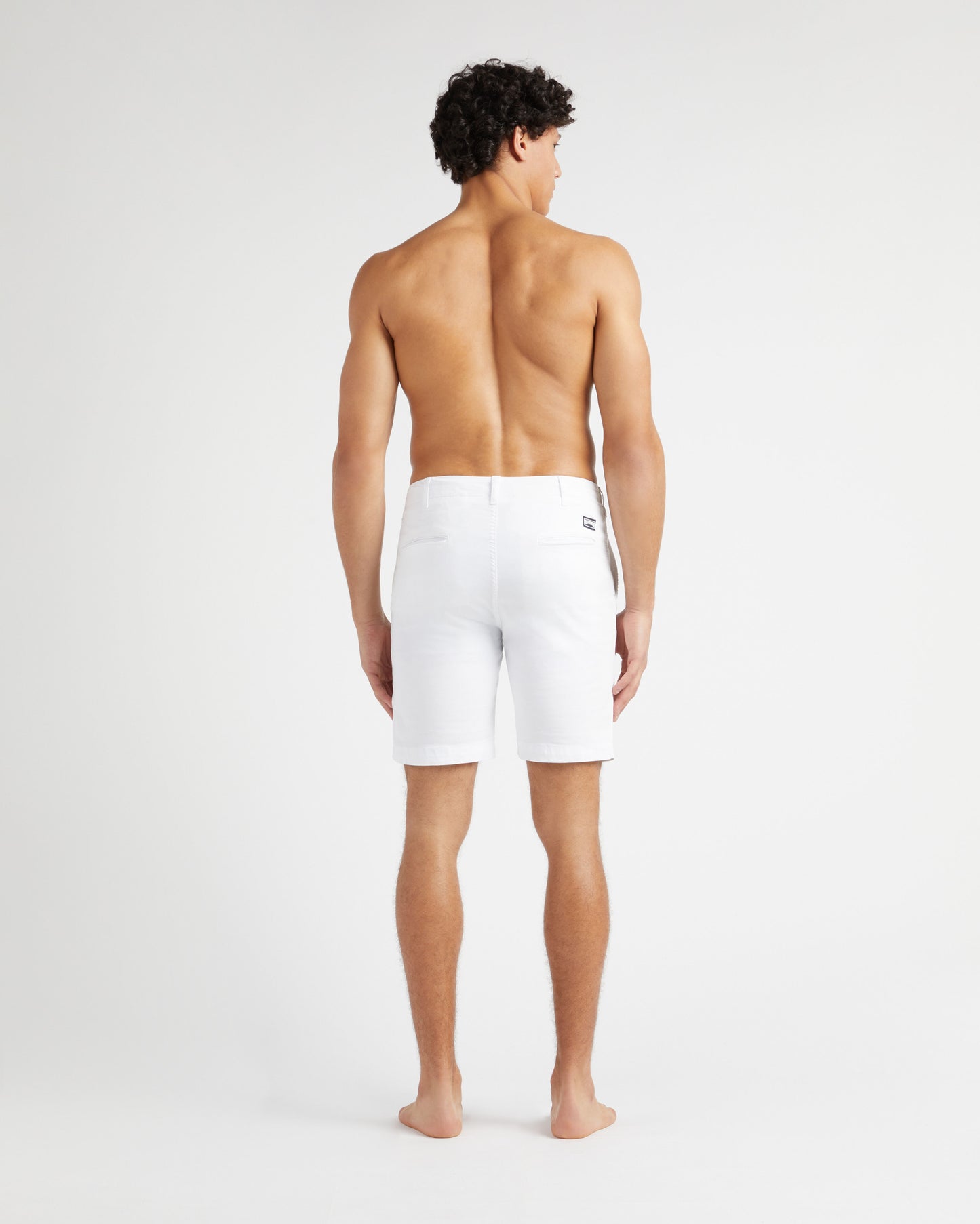 Vilebrequin Men Tencel Bermuda Shorts Solid - White Shorts