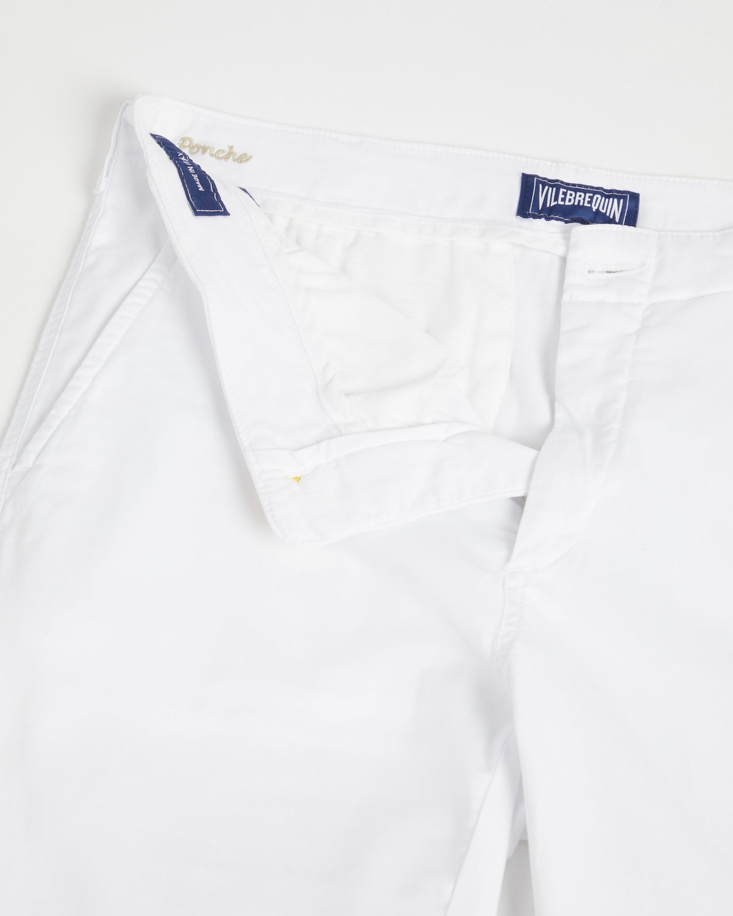 Vilebrequin Men Tencel Bermuda Shorts Solid - White Shorts
