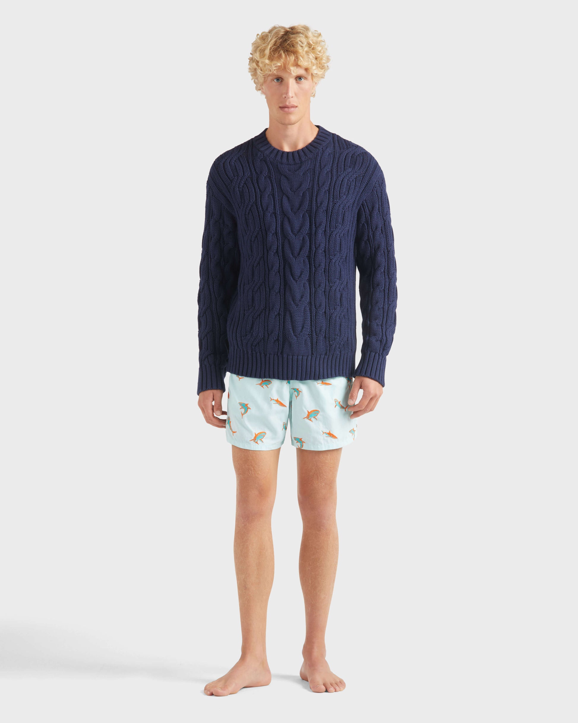 Vilebrequin Men Cable-Knit Cotton Sweater