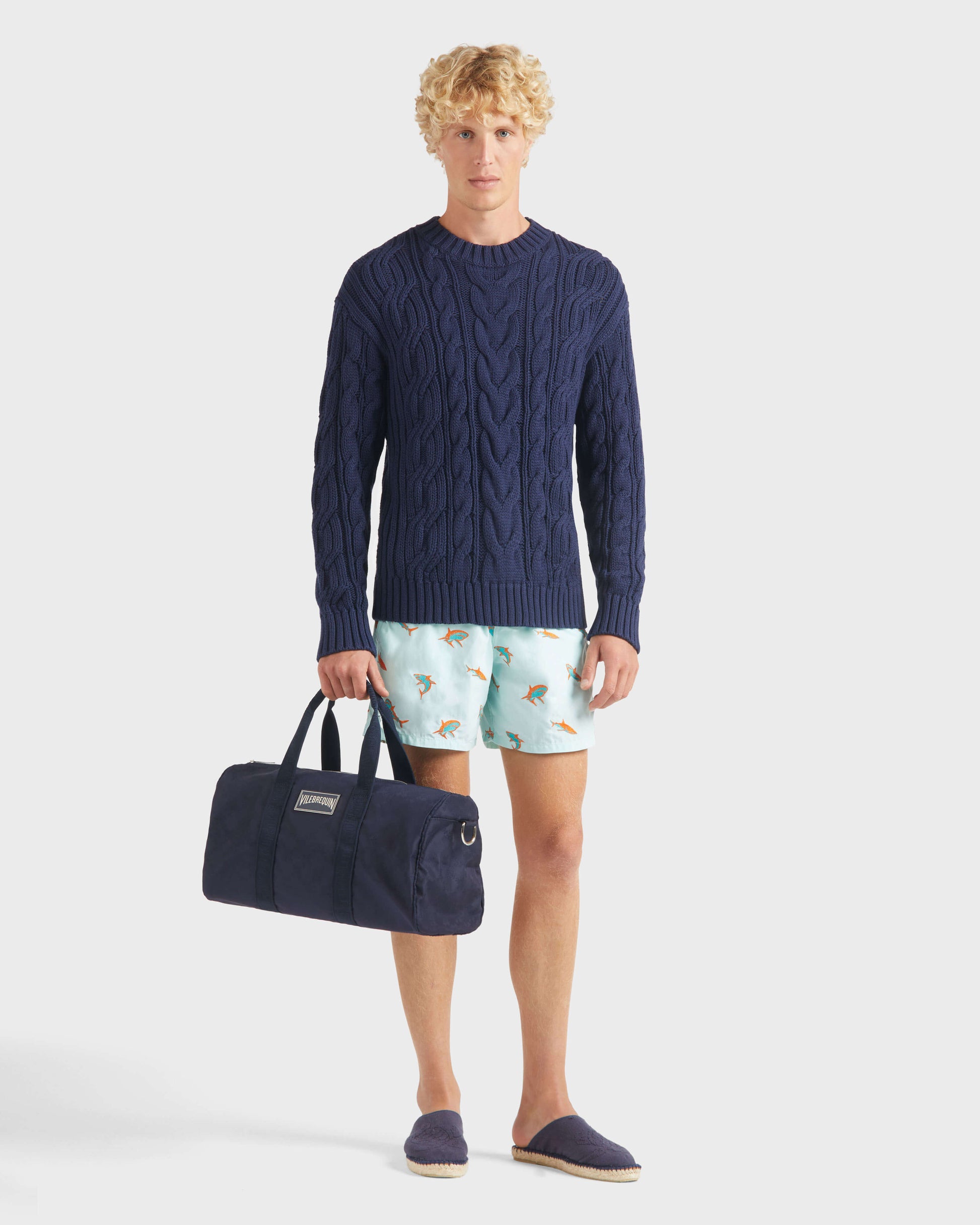 Vilebrequin Men Cable-Knit Cotton Sweater