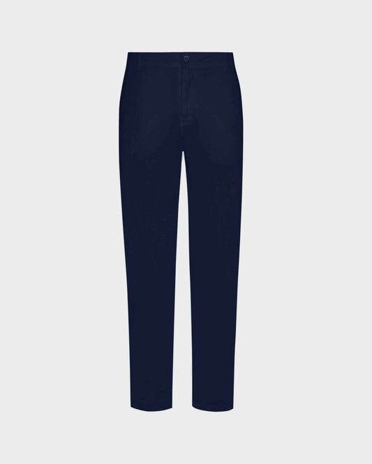 Vilebrequin Men Straight Linen Pants Solid - Blue Navy Pants
