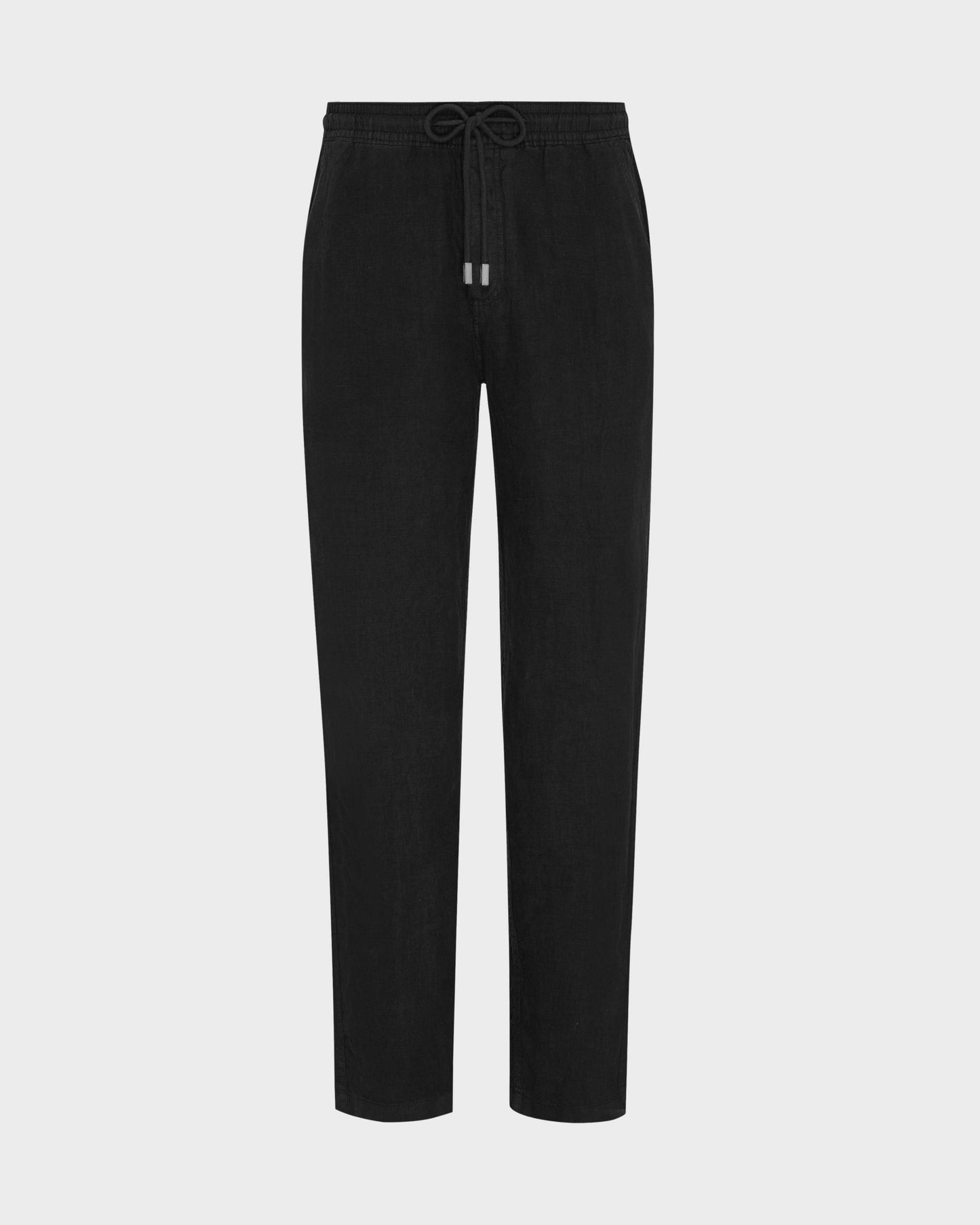 Vilebrequin Men Linen Pants Solid - Black Website | PACP613P