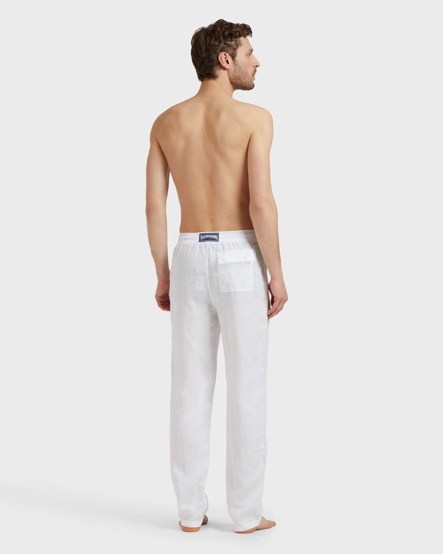 Vilebrequin Men Linen Pants Solid - White Website | PACP613P