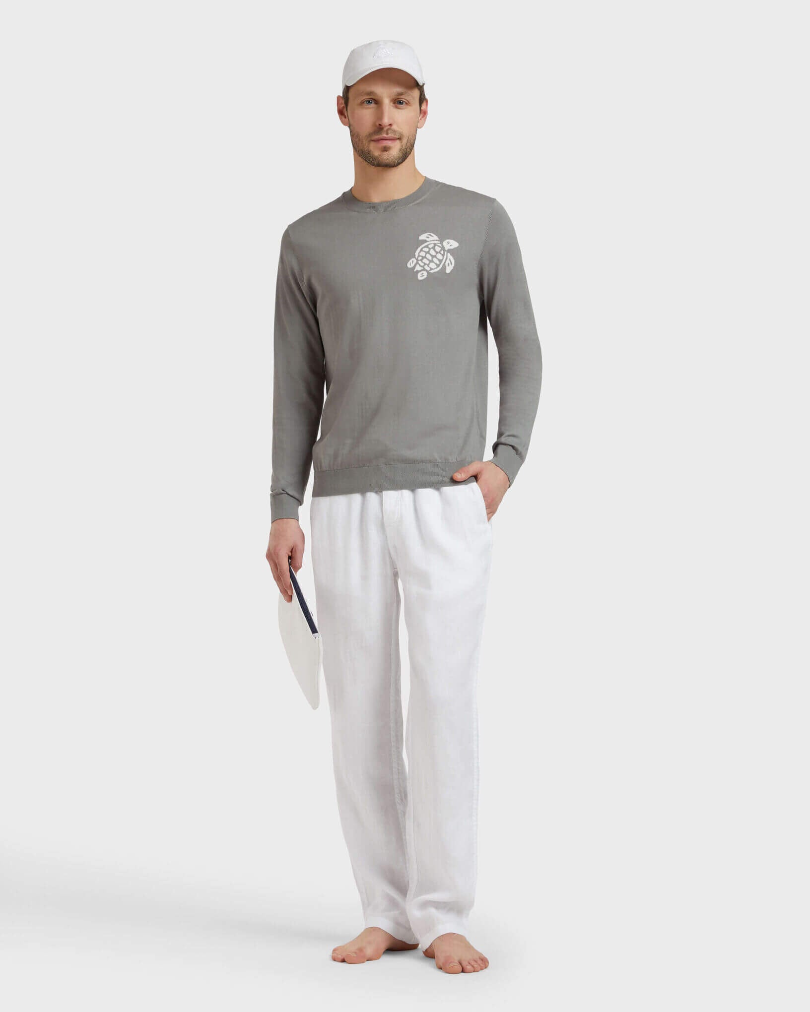 Vilebrequin Men Linen Pants Solid - White Website | PACP613P