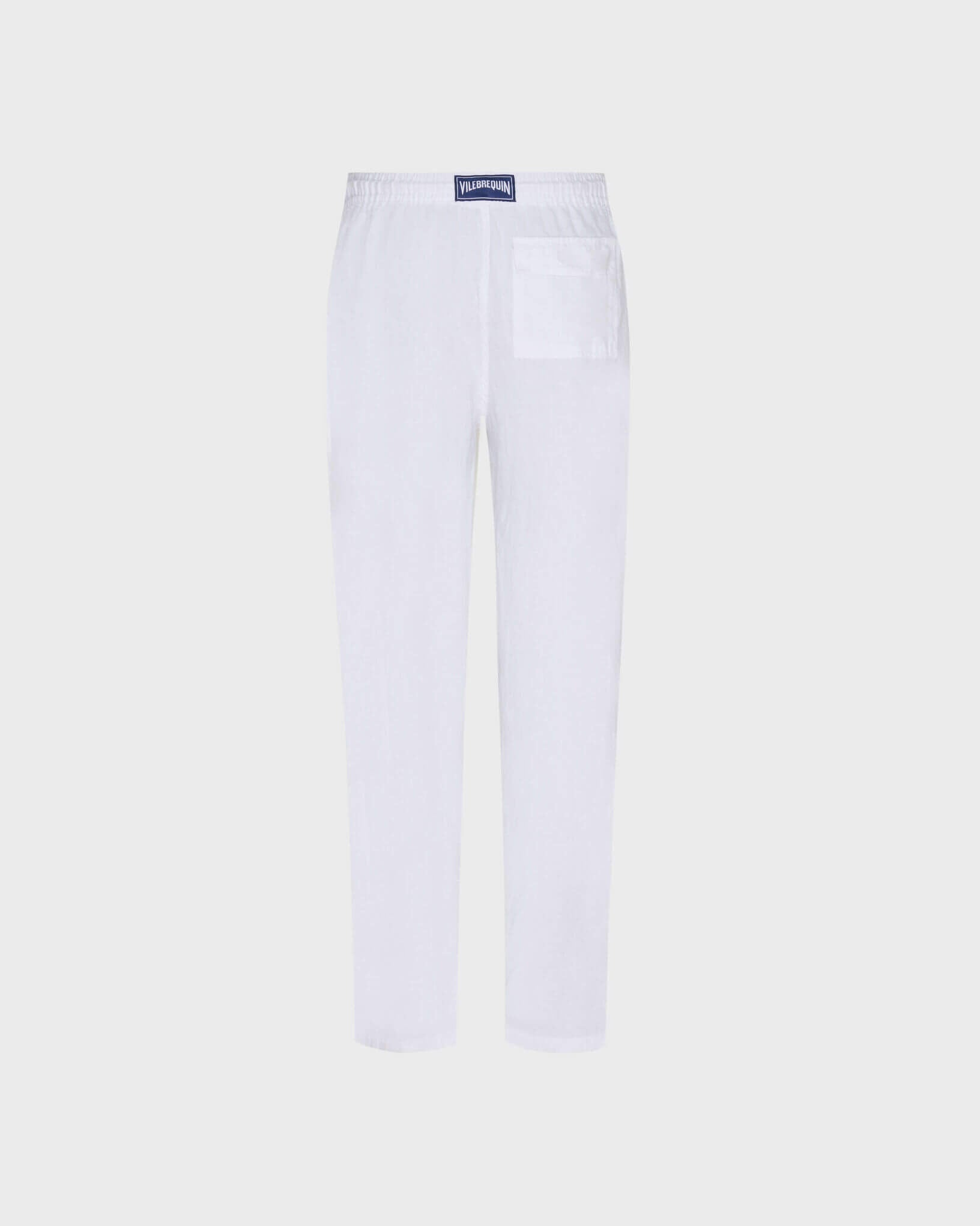 Vilebrequin Men Linen Pants Solid - White Website | PACP613P