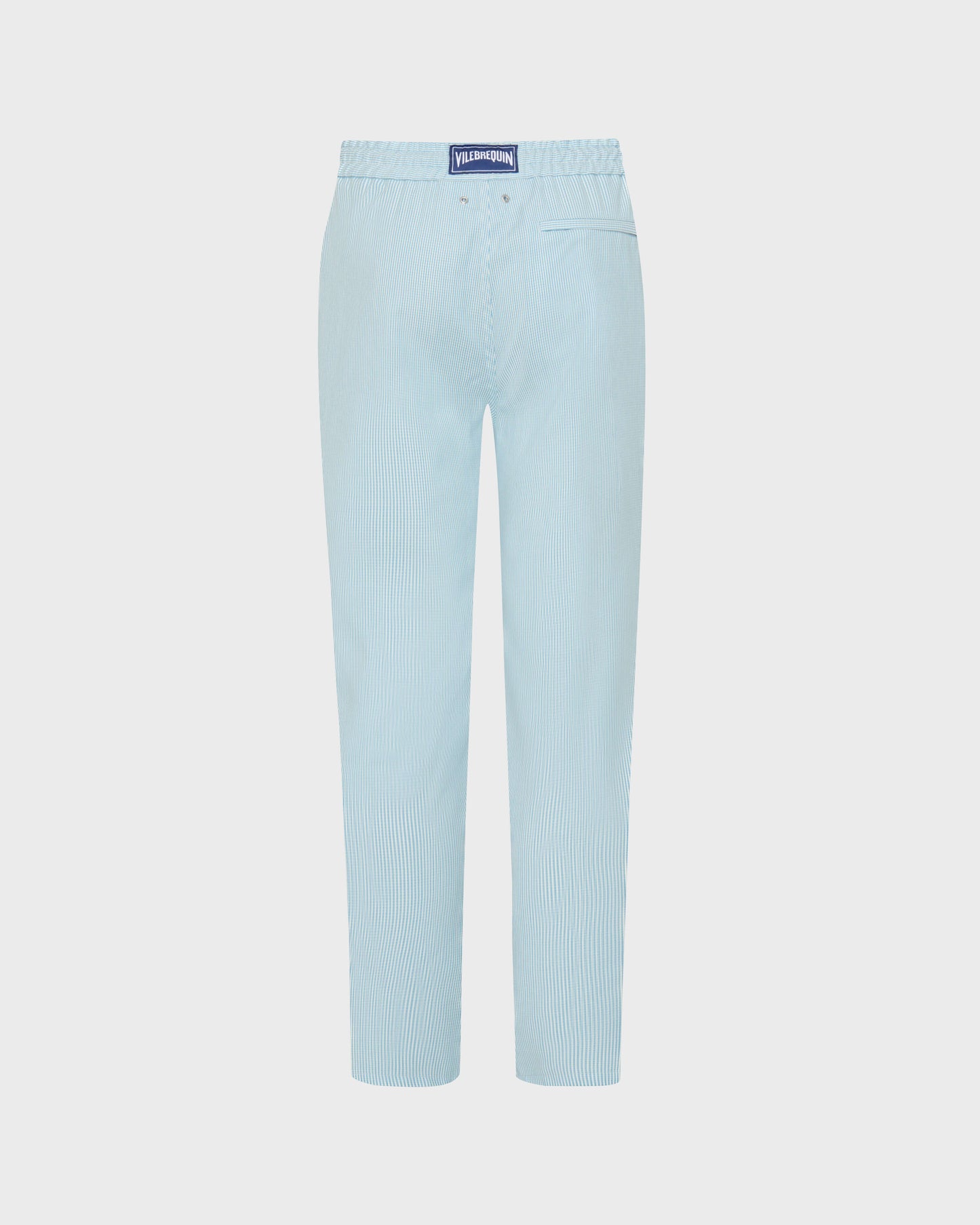 Vilebrequin Men Wool Regular Pants Micro Rayures Tailoring - Blue topaz